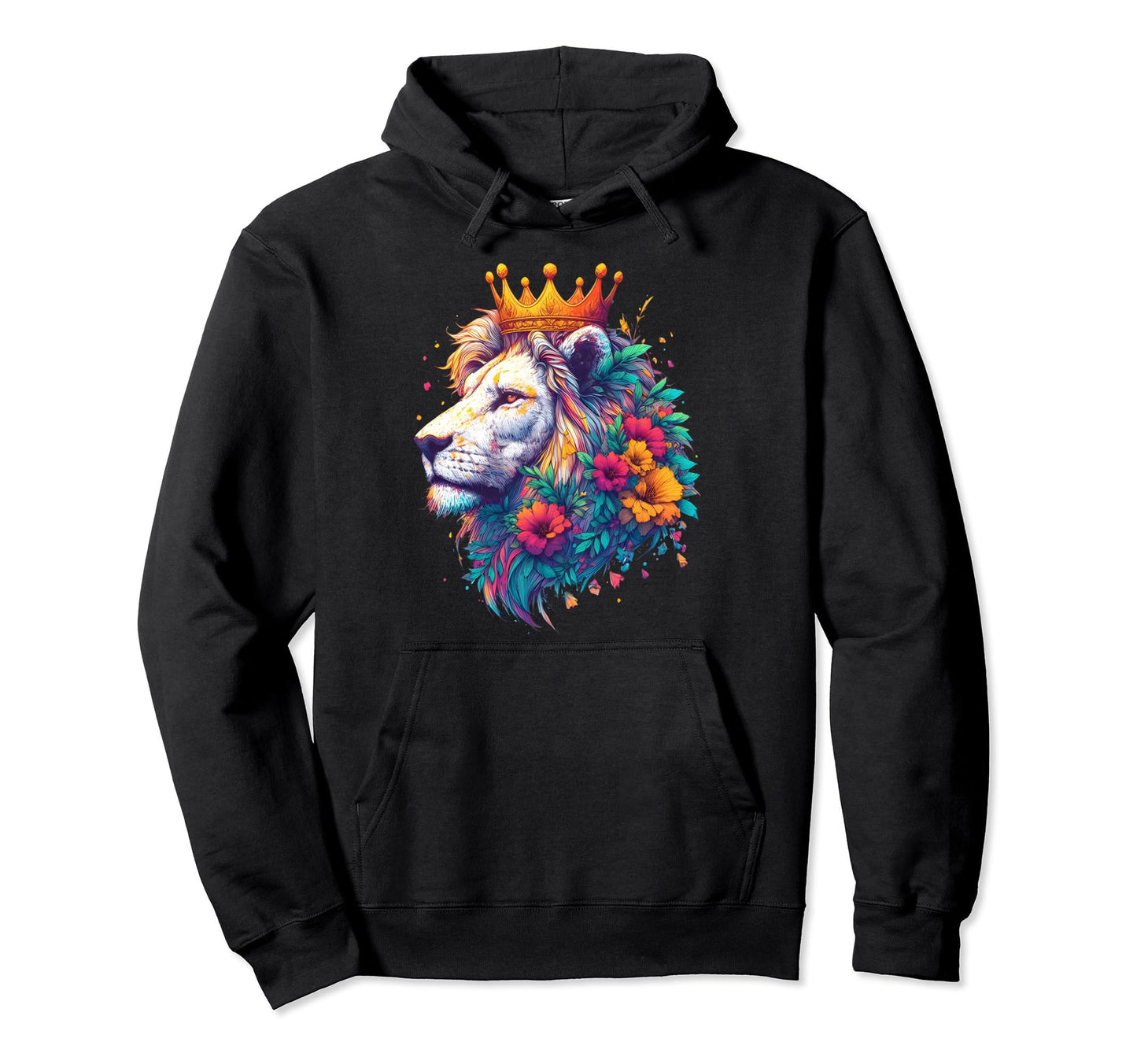 Floral Lion Lion Moms Dads Hoodie - Minimalist Print Unisex - T-Shirt, Sweatshirt, Hoodie