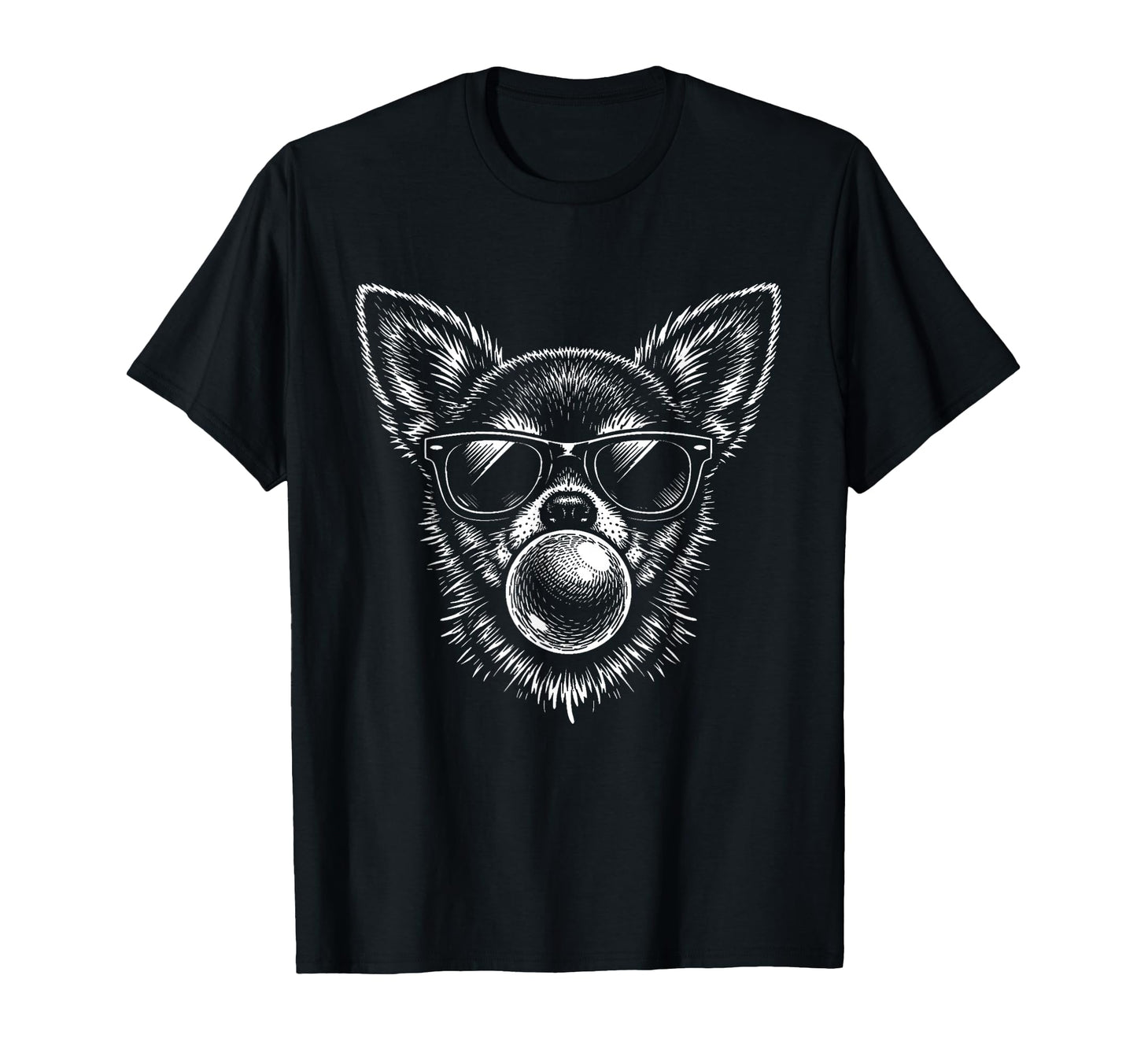 Chihuahua Dog Sunglasses Bubble Gum T-Shirt - Streetwear Style for Adults - T-Shirt, Sweatshirt, Hoodie