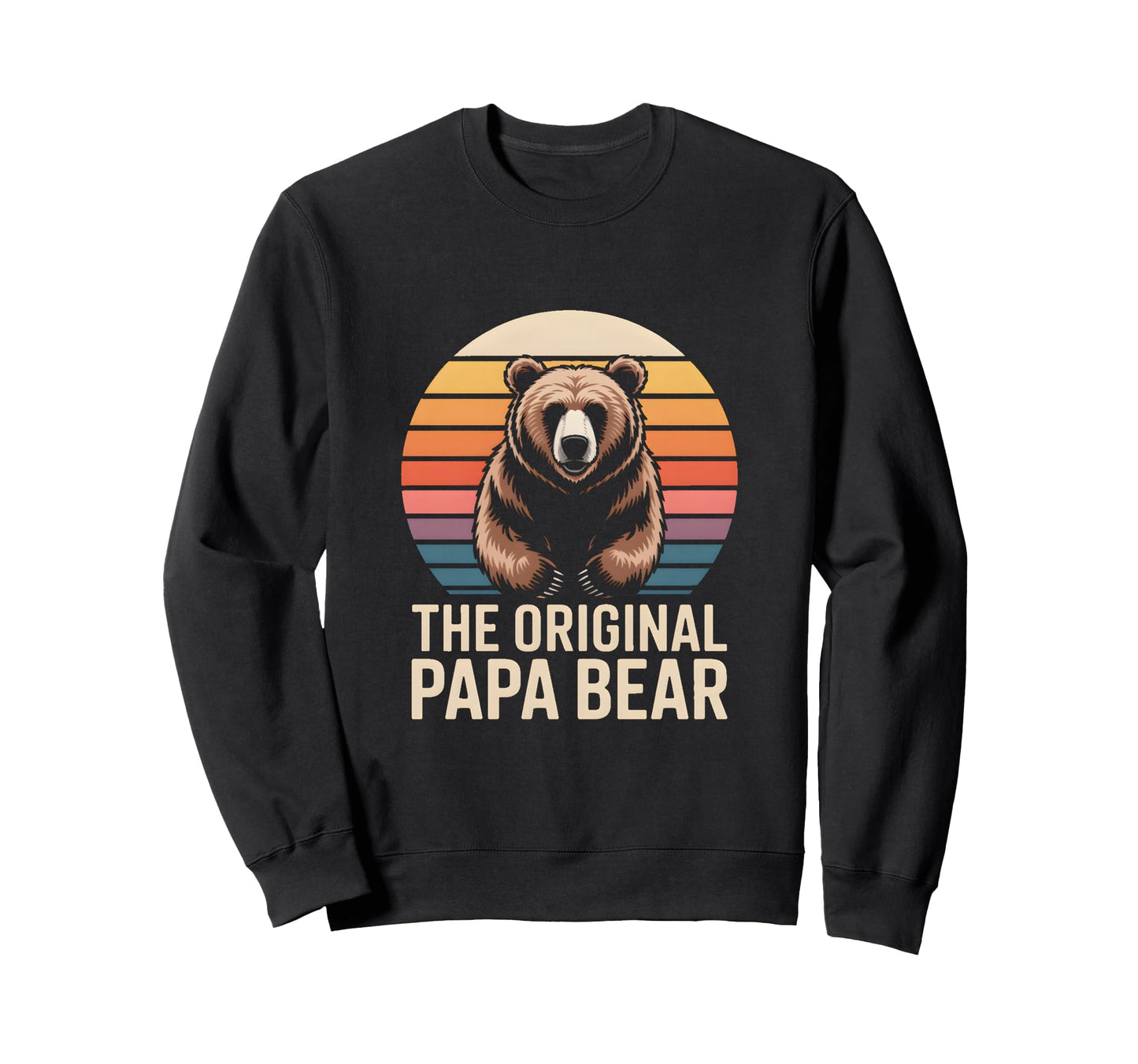 Original Papa Bear Family Sweatshirt - Graphic Print for Adults - T-Shirt, Sweatshirt, Hoodie