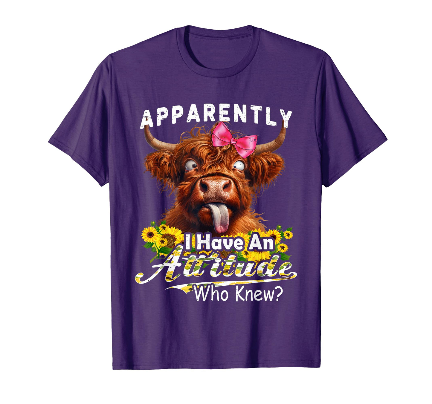 Apparently I Have Attitude Funny T-Shirt - Trendy Graphic for Adults - T-Shirt, Sweatshirt, Hoodie