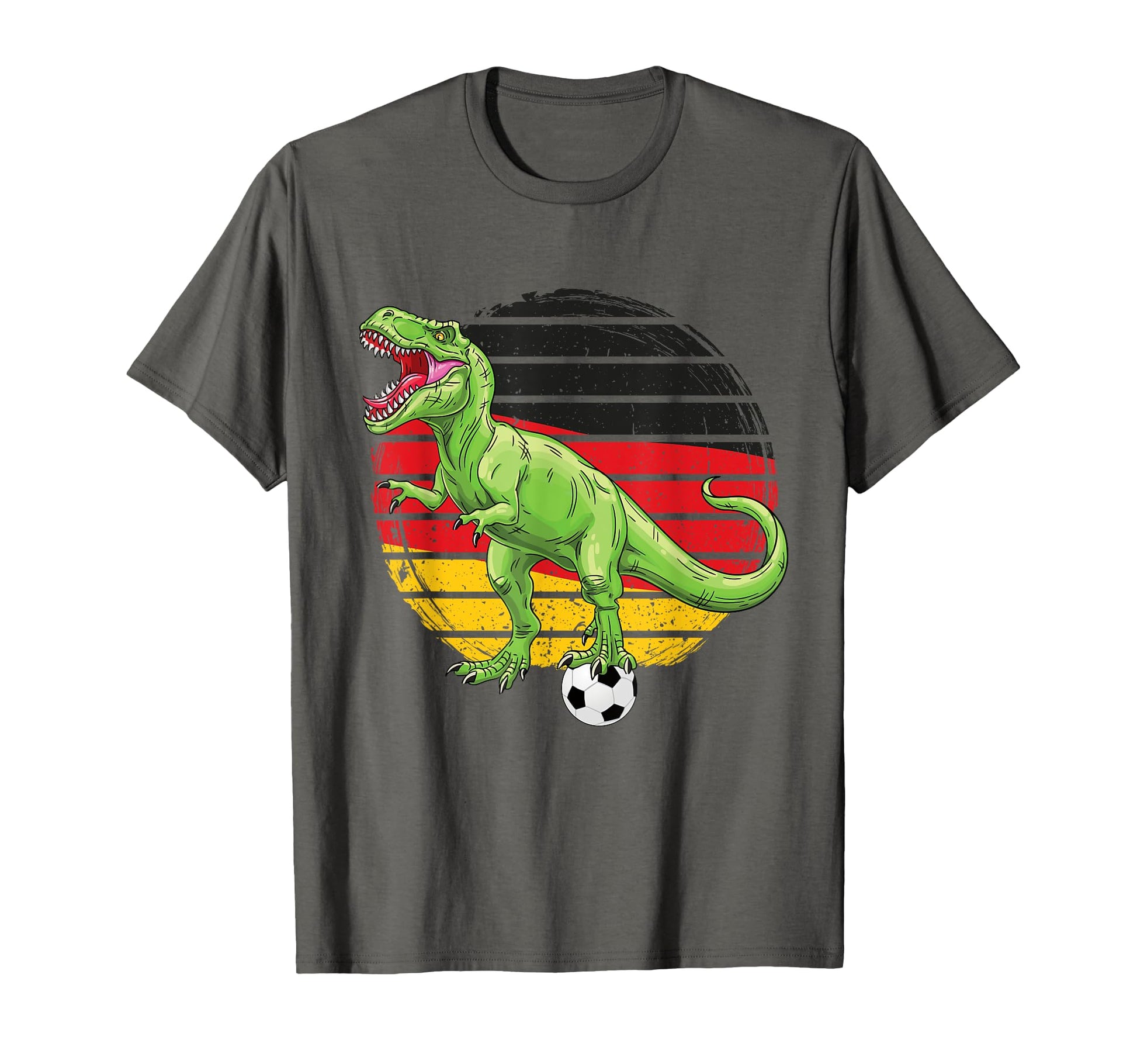 Soccer Dino Trex German Jersey T-Shirt - Fun Novelty Design for Adults - T-Shirt, Sweatshirt, Hoodie