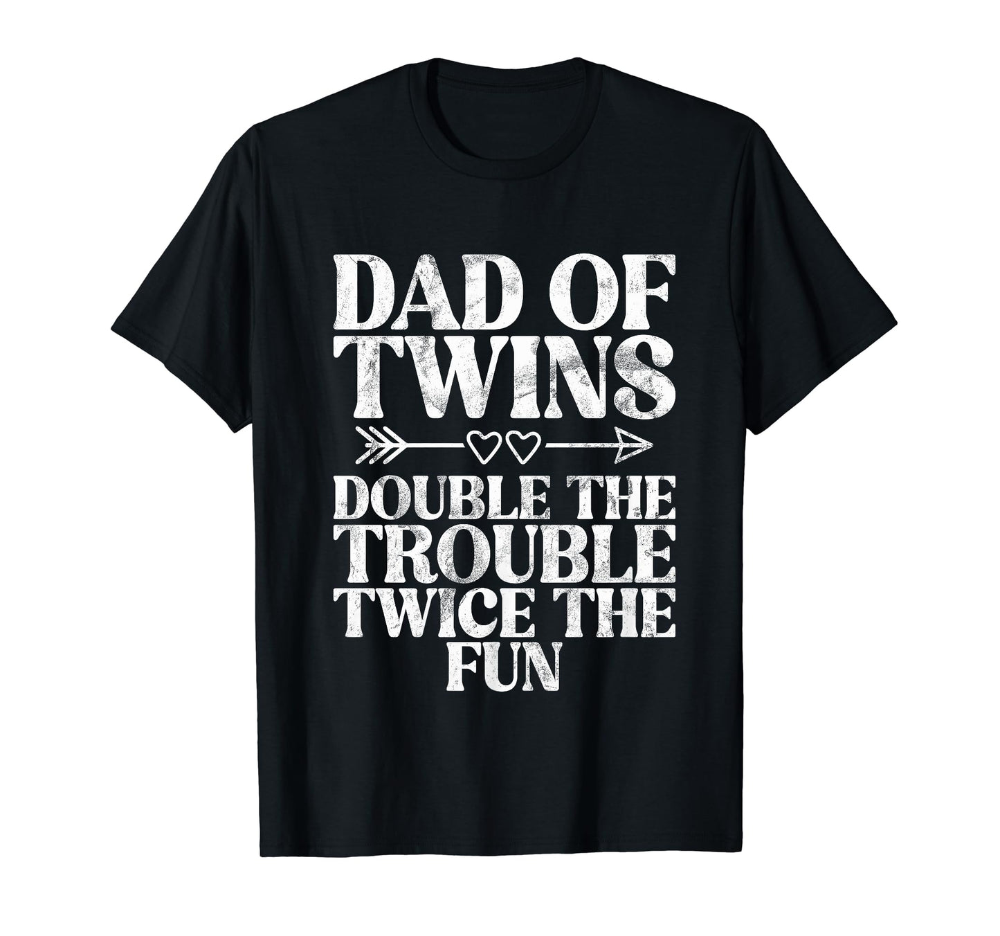 Dad Twins Double Trouble Twice Fun T-Shirt - Custom Art Print for Adults - T-Shirt, Sweatshirt, Hoodie