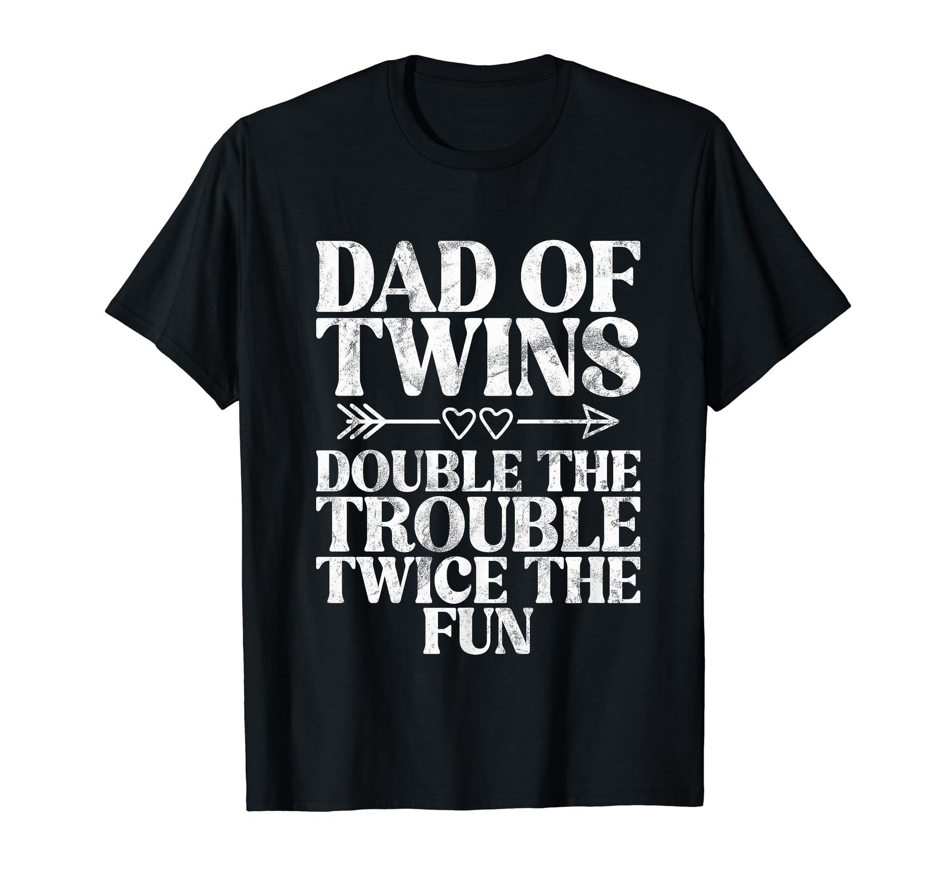 Dad Twins Double Trouble Twice Fun T-Shirt - Custom Art Print for Adults - T-Shirt, Sweatshirt, Hoodie