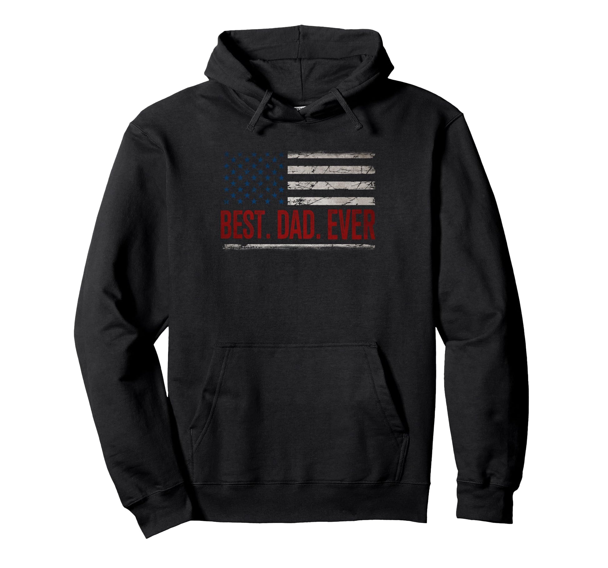 Best Dad Ever Us American Flag Gifts Hoodie - Novelty Apparel Unisex - T-Shirt, Sweatshirt, Hoodie
