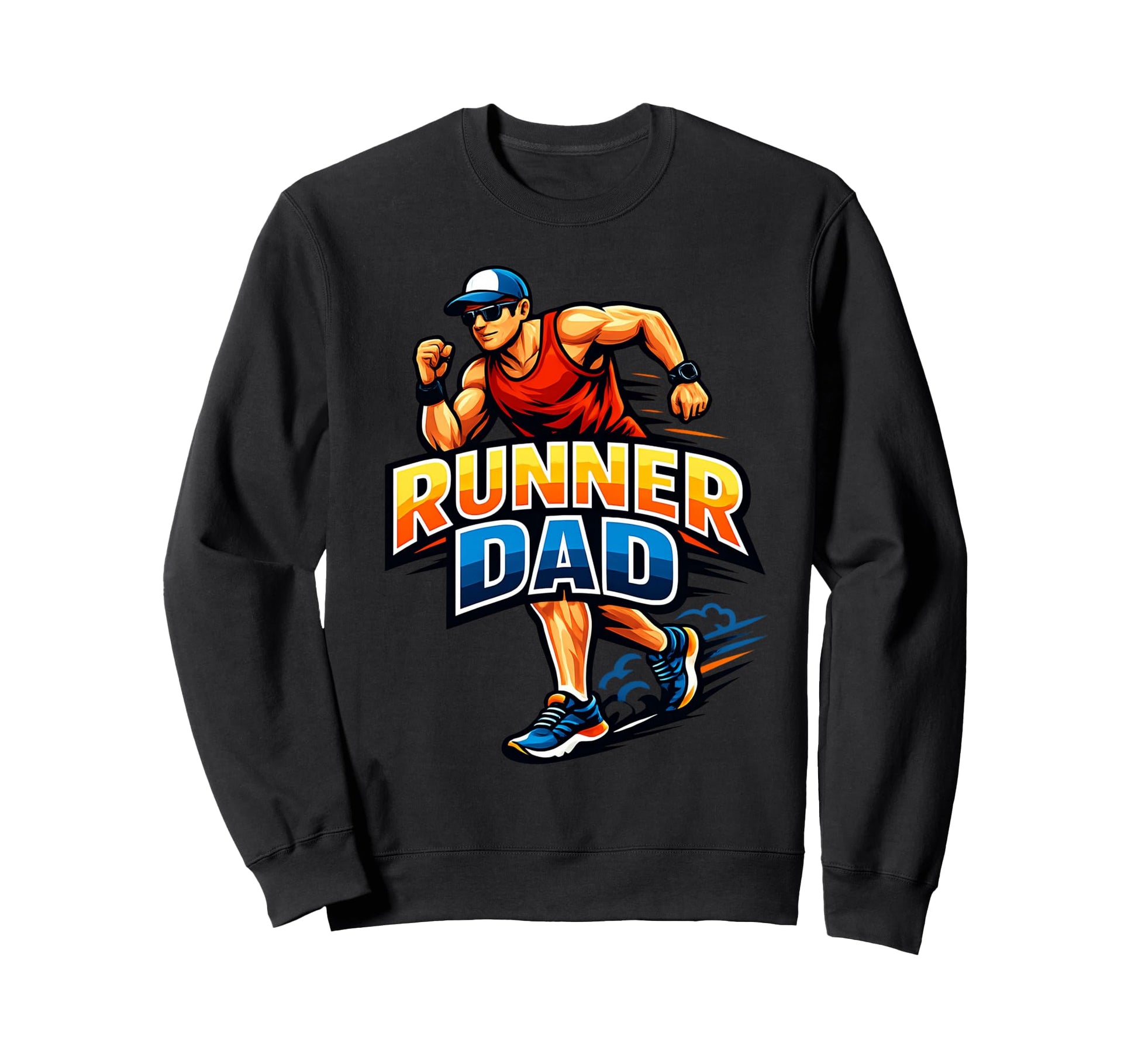 Runner Dad Running Lover Sports Sweatshirt - Aesthetic Graphic Unisex - T-Shirt, Sweatshirt, Hoodie