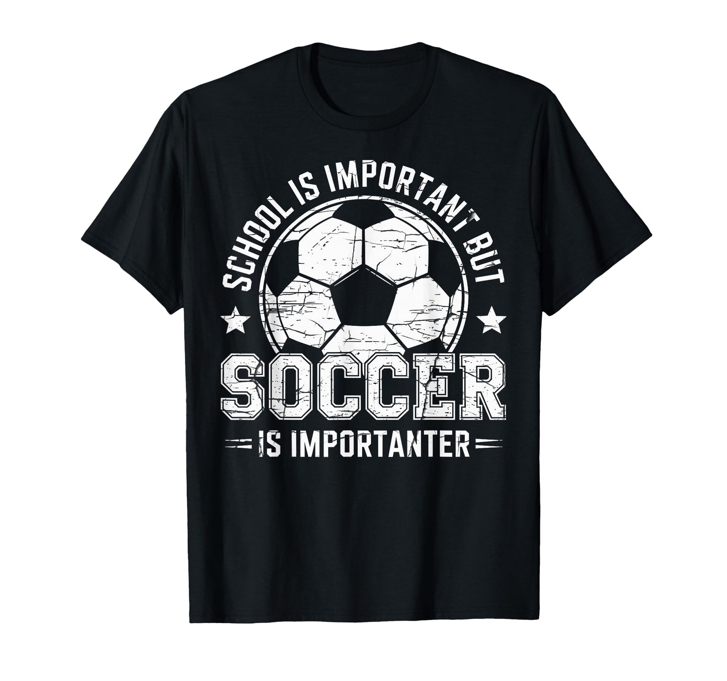 School Is Important But Soccer Is T-Shirt - Custom Art Print for Adults - T-Shirt, Sweatshirt, Hoodie