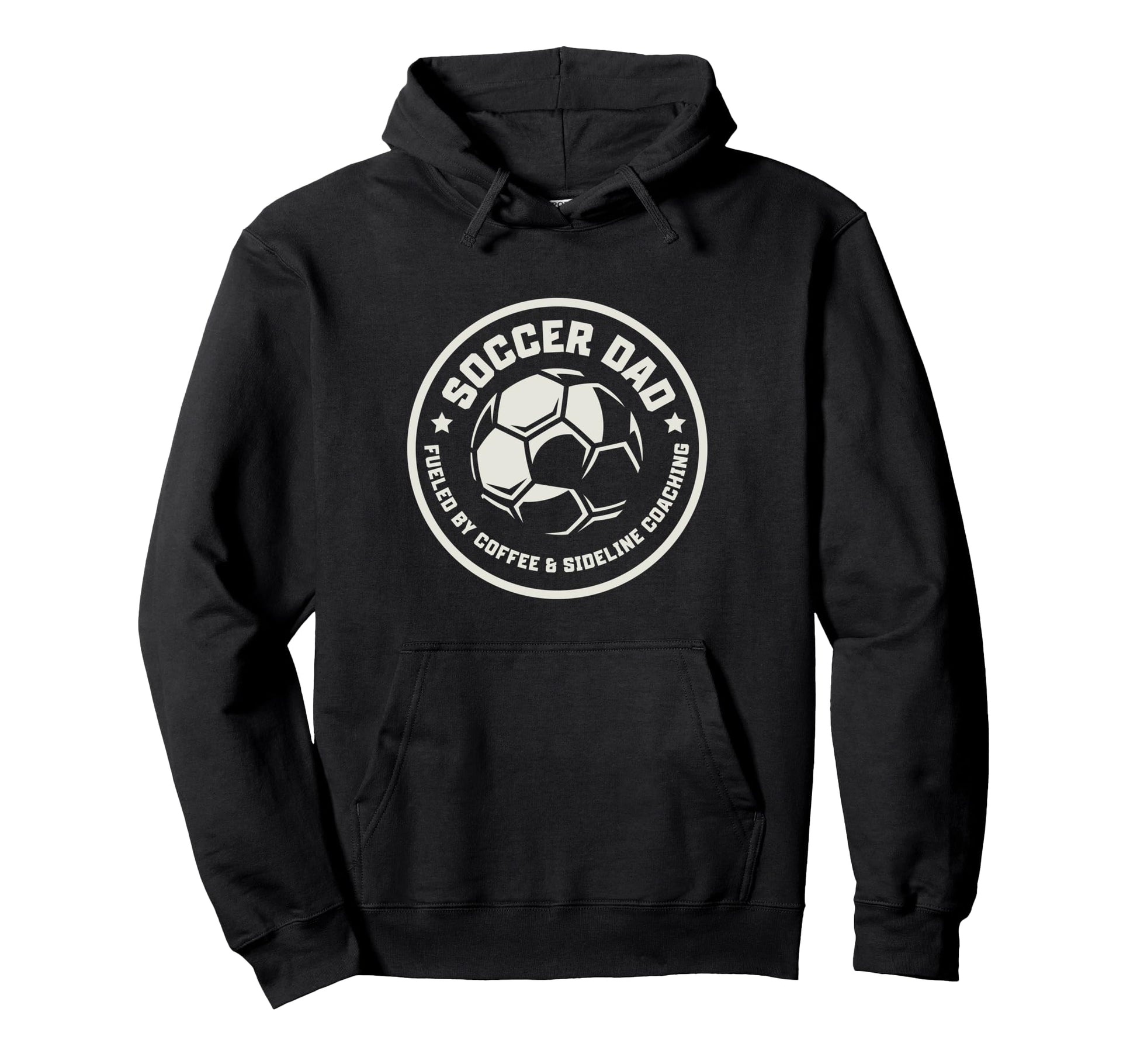 Soccer Dad Fueled Coffee Sideline Hoodie - Minimalist Print Men Women - T-Shirt, Sweatshirt, Hoodie