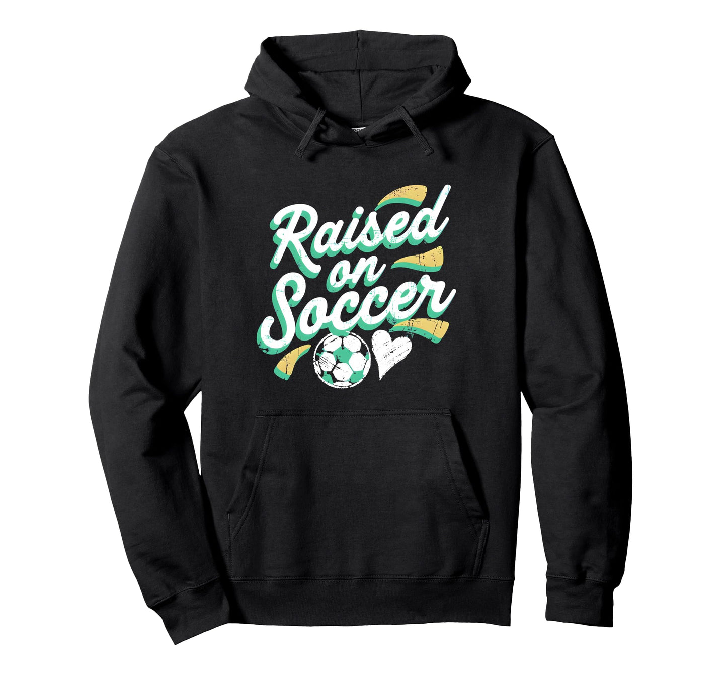 Raised Soccer Mom Family Pride Hoodie - Minimalist Print for Adults - T-Shirt, Sweatshirt, Hoodie