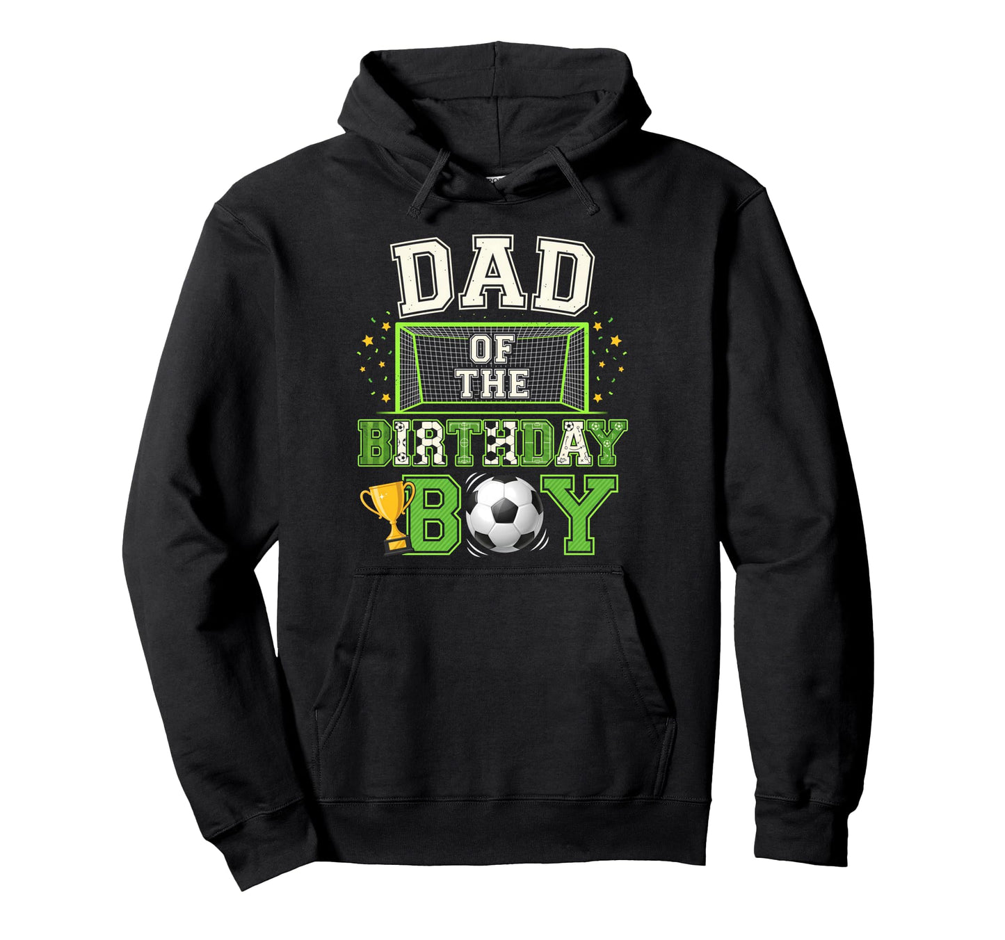 Dad Birthday Party Family Matching Soccer Hoodie - Aesthetic Graphic Unisex - T-Shirt, Sweatshirt, Hoodie