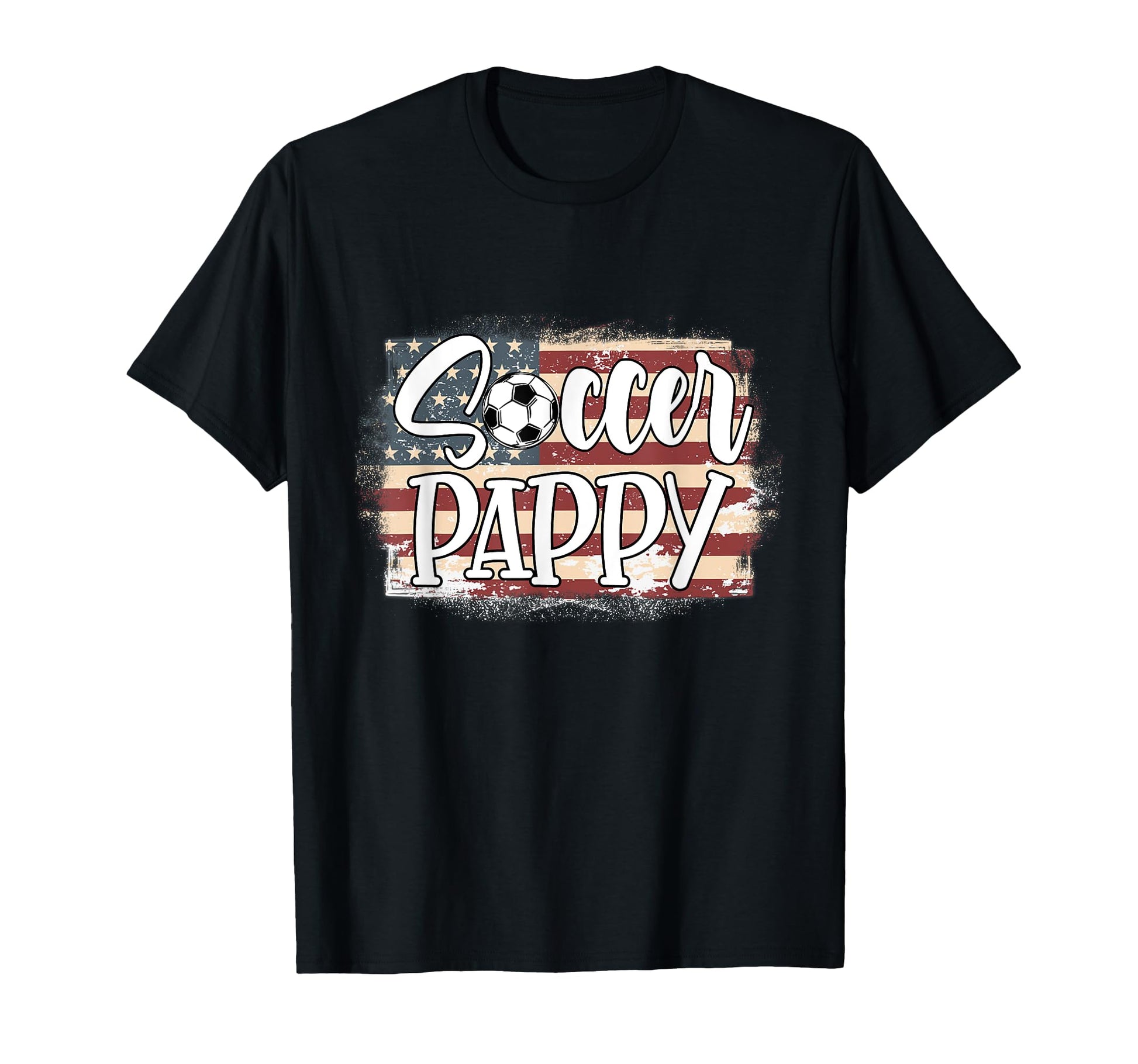 American Flag Soccer Pappy T-Shirt - Custom Art Print Men Women - T-Shirt, Sweatshirt, Hoodie
