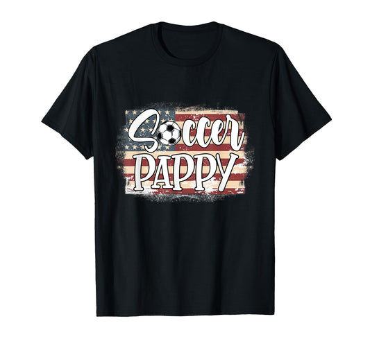 American Flag Soccer Pappy T-Shirt - Custom Art Print Men Women - T-Shirt, Sweatshirt, Hoodie