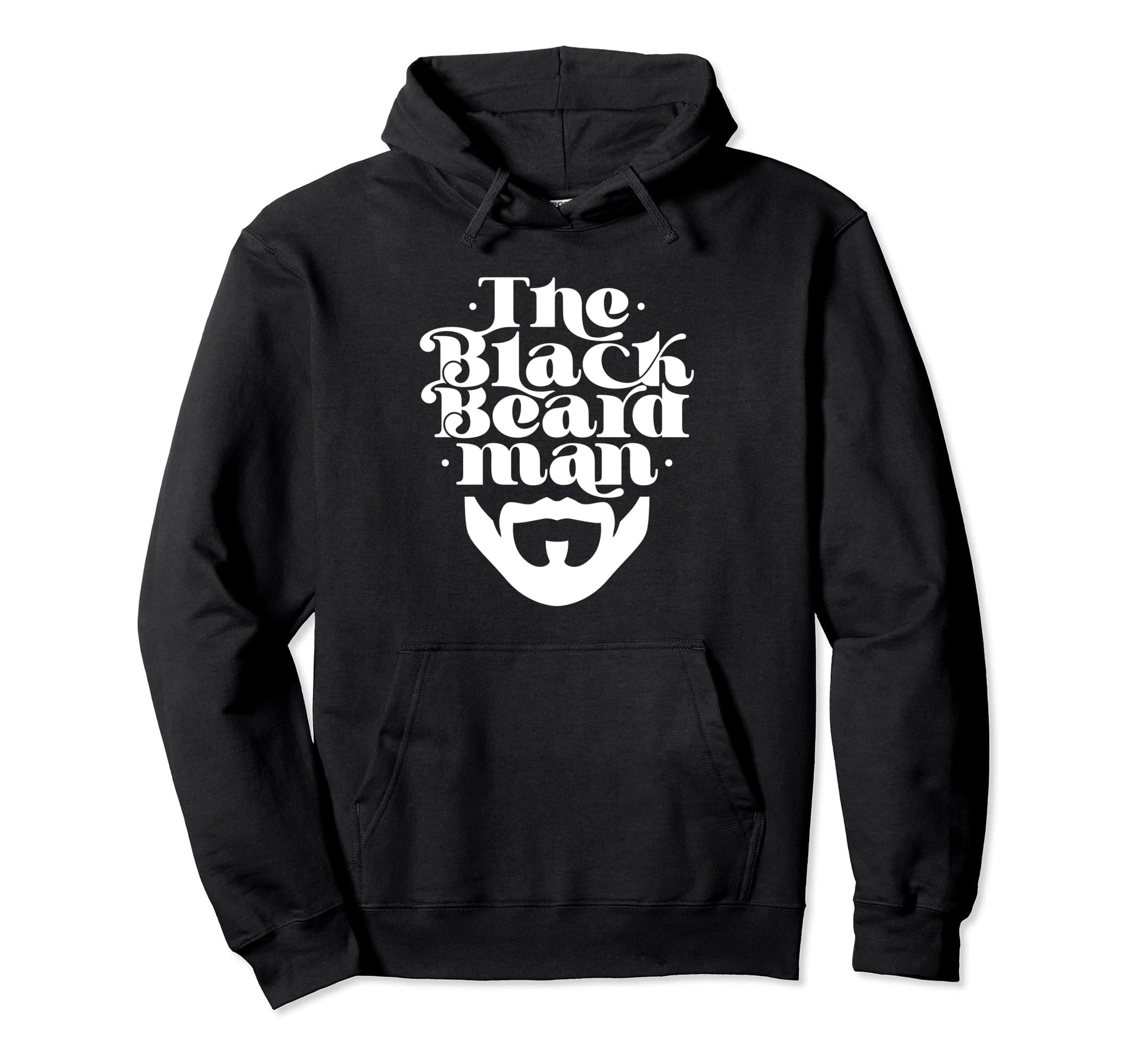 Black Beard Dad Bearded Beards Father Hoodie - Casual Everyday Wear Unisex - T-Shirt, Sweatshirt, Hoodie