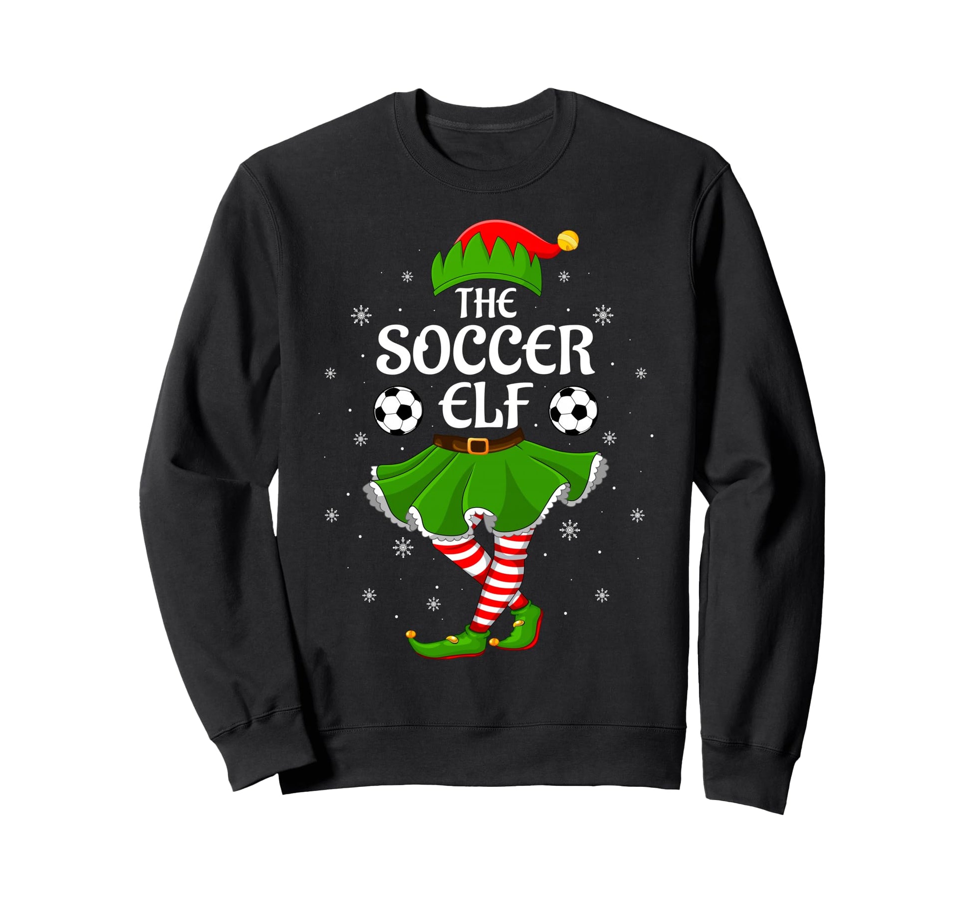 Soccer Elf Family Elf Squad Sweatshirt - Custom Art Print Men Women - T-Shirt, Sweatshirt, Hoodie