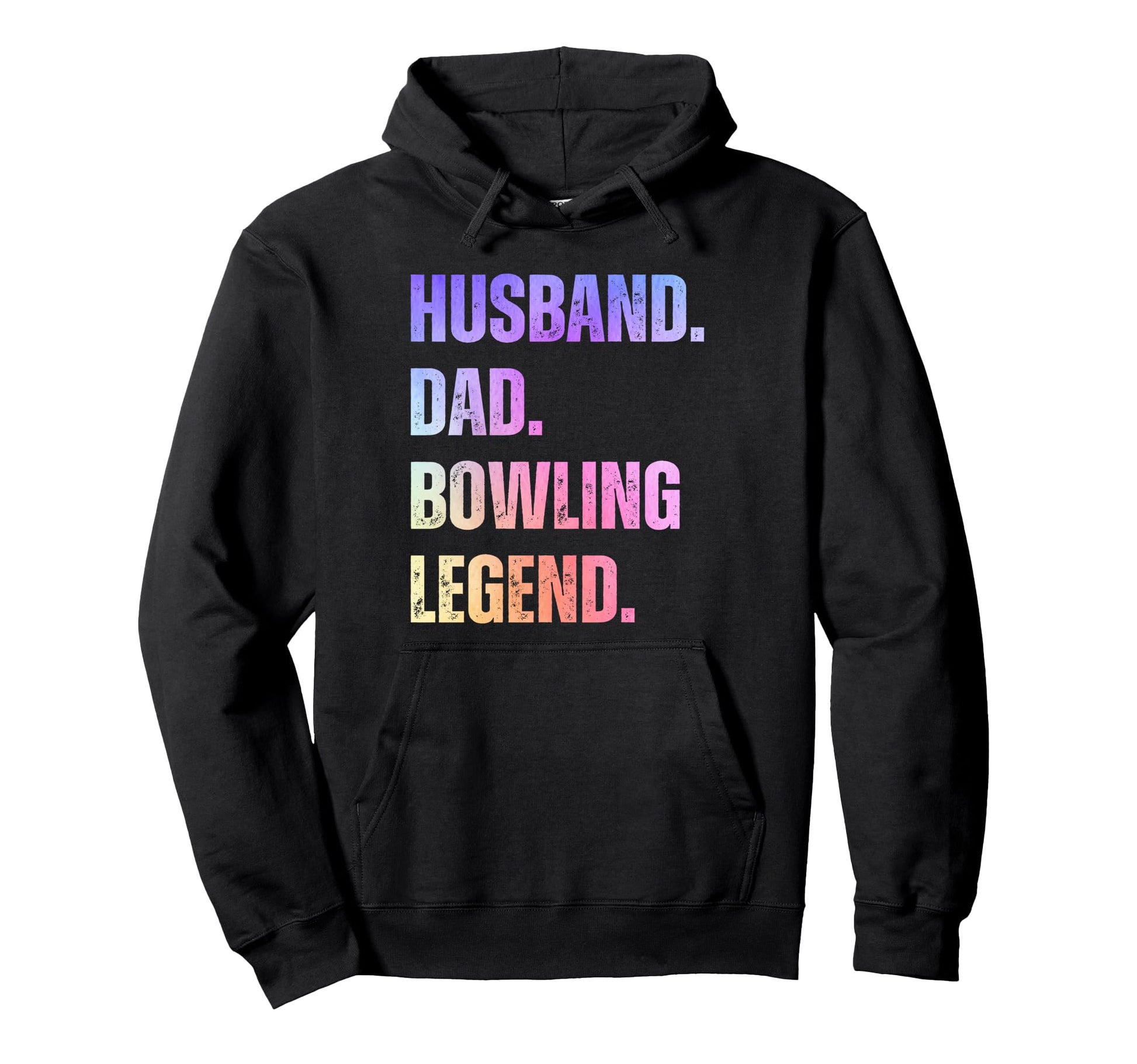 Husband Dad Bowling Legend Bowling Funny Hoodie - Graphic Print Unisex - T-Shirt, Sweatshirt, Hoodie
