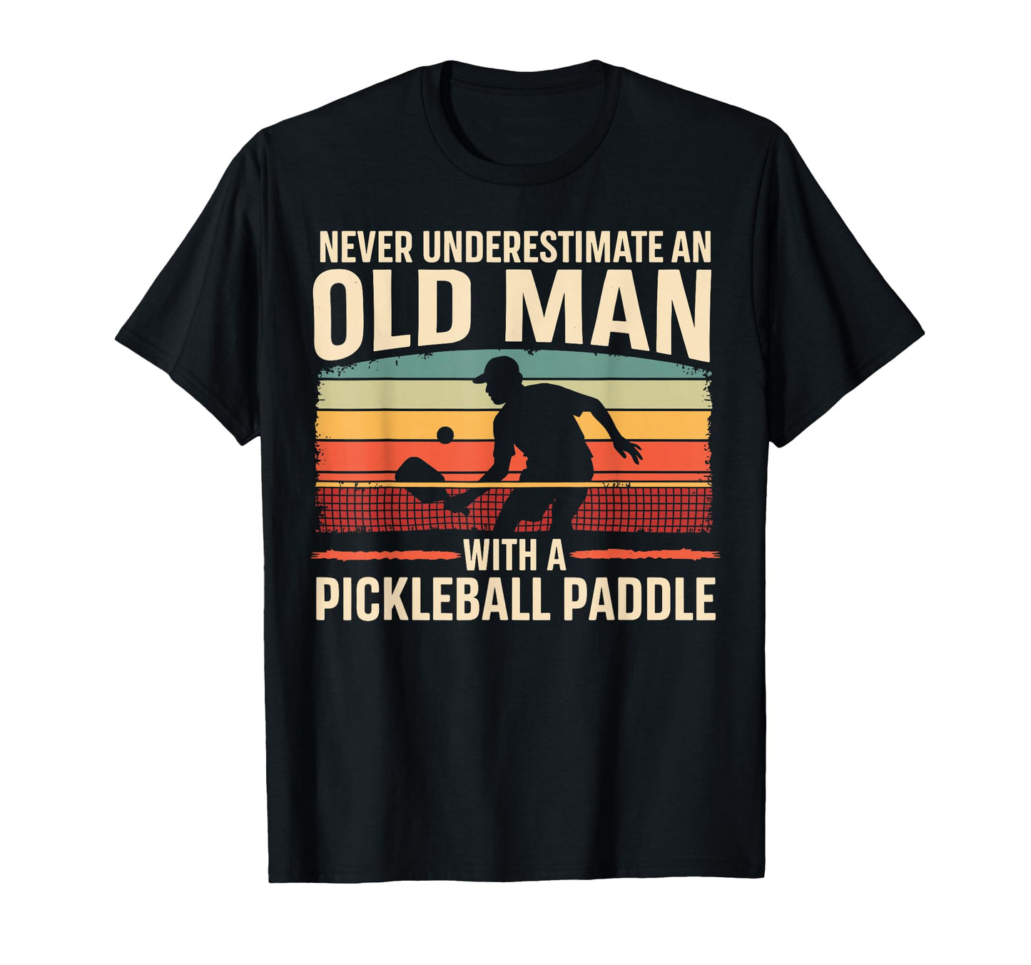 Pickleball Player Old Paddle Funny T-Shirt - Streetwear Style for Adults - T-Shirt, Sweatshirt, Hoodie