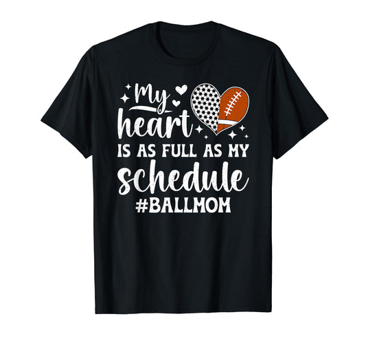 Ball Mom Proud Football Soccer Mom T-Shirt - Graphic Print for Adults - T-Shirt, Sweatshirt, Hoodie