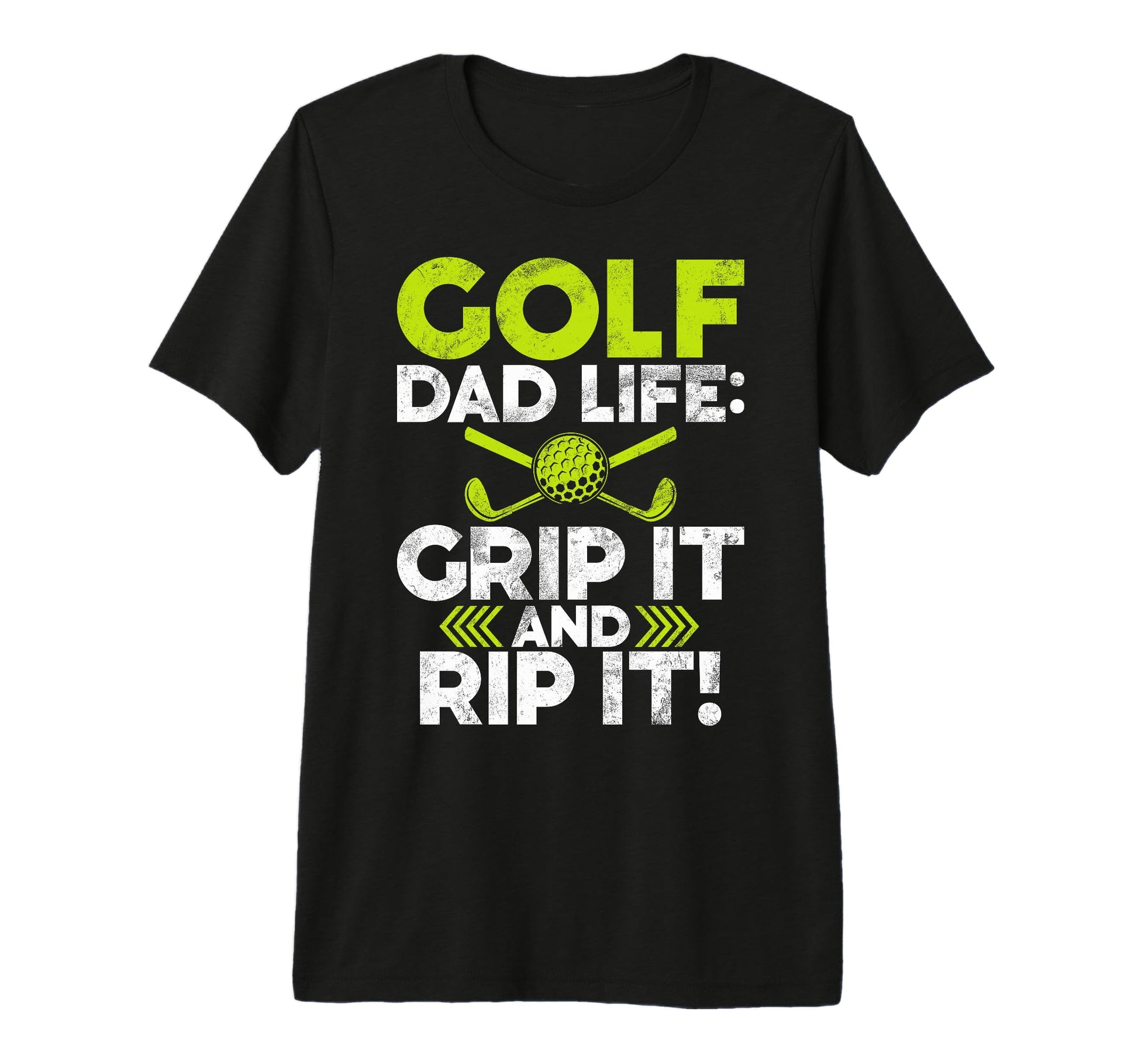Grip It And Rip It Golf Dad Tri T-Shirt - Aesthetic Graphic for Adults - T-Shirt, Sweatshirt, Hoodie