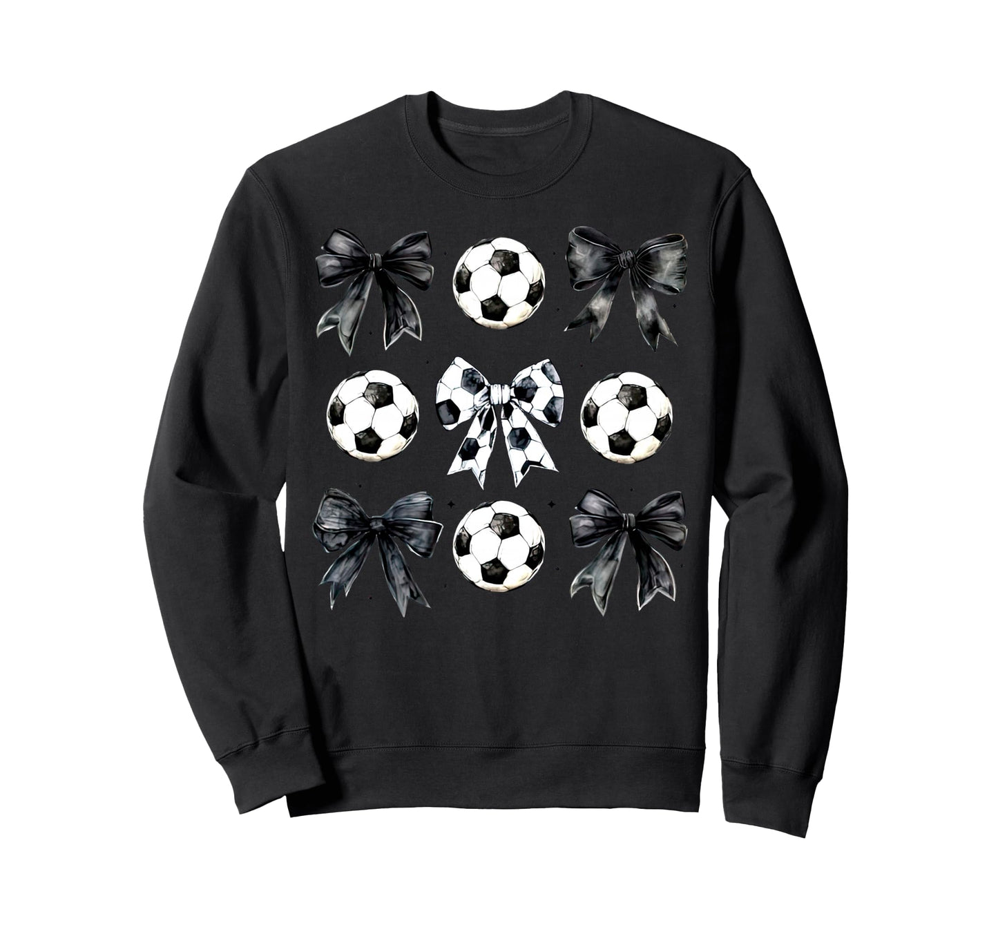 Soccer Bow Game Day Mama Soccer Sweatshirt - Trendy Graphic Men Women - T-Shirt, Sweatshirt, Hoodie