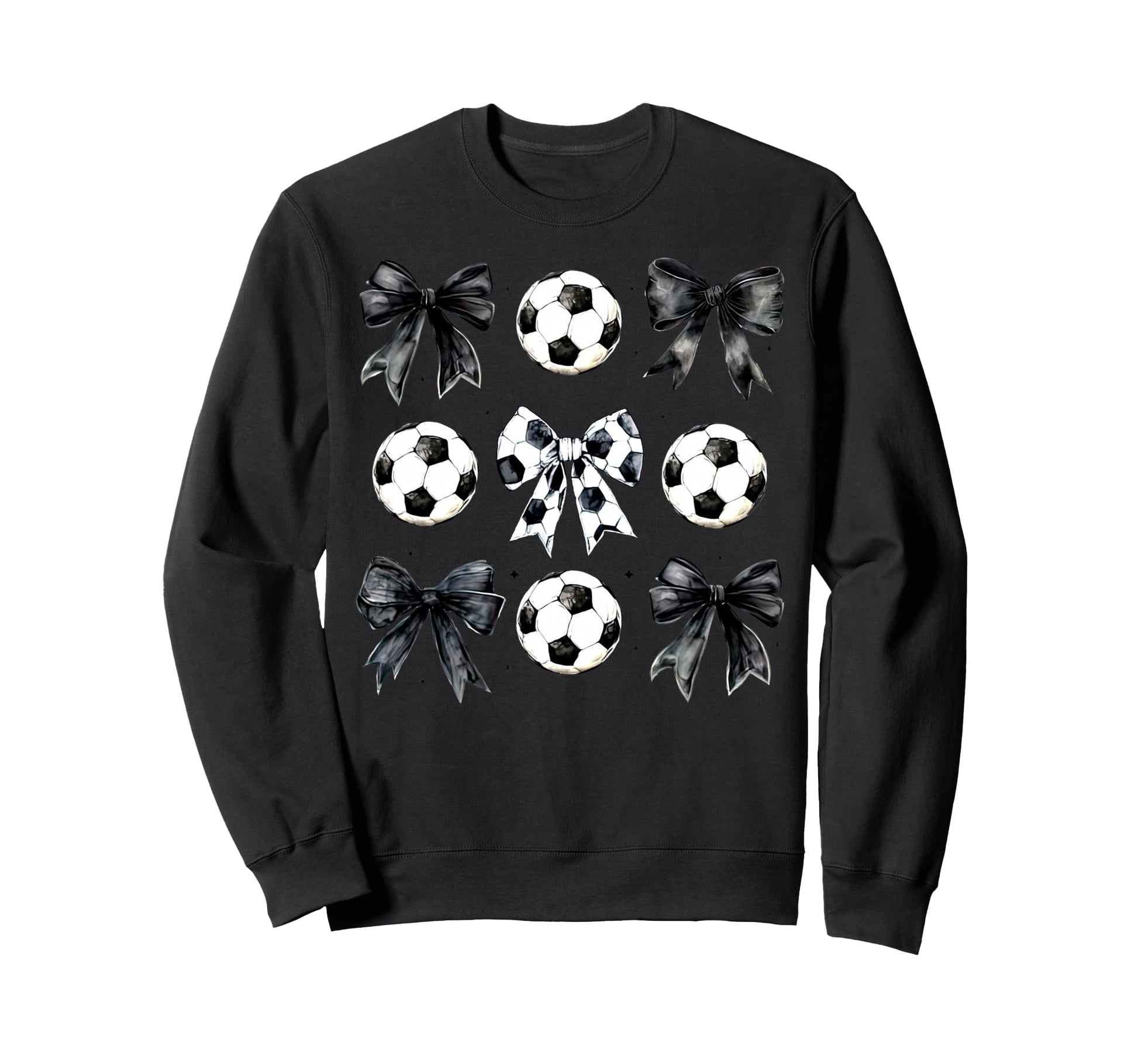 Soccer Bow Game Day Mama Soccer Sweatshirt - Trendy Graphic Men Women - T-Shirt, Sweatshirt, Hoodie