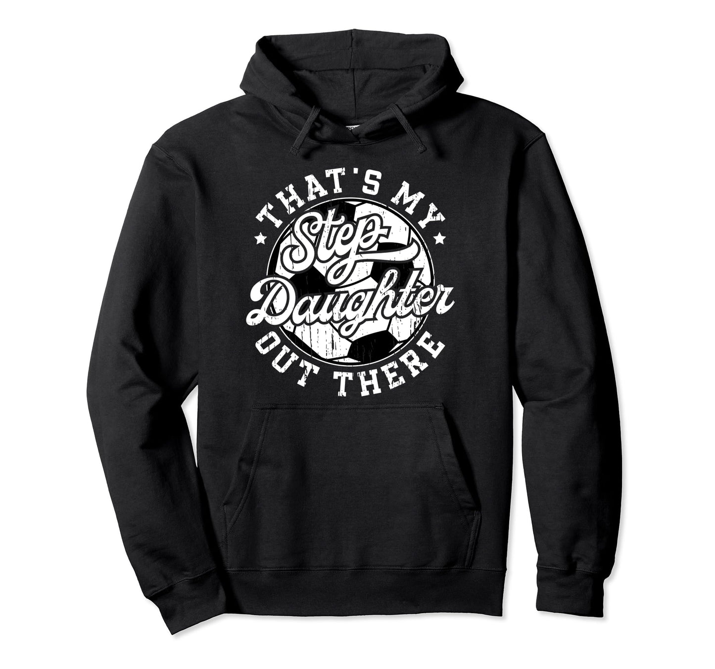 Proud Soccer Step Dad Soccer Player Hoodie - Trendy Graphic for Adults - T-Shirt, Sweatshirt, Hoodie