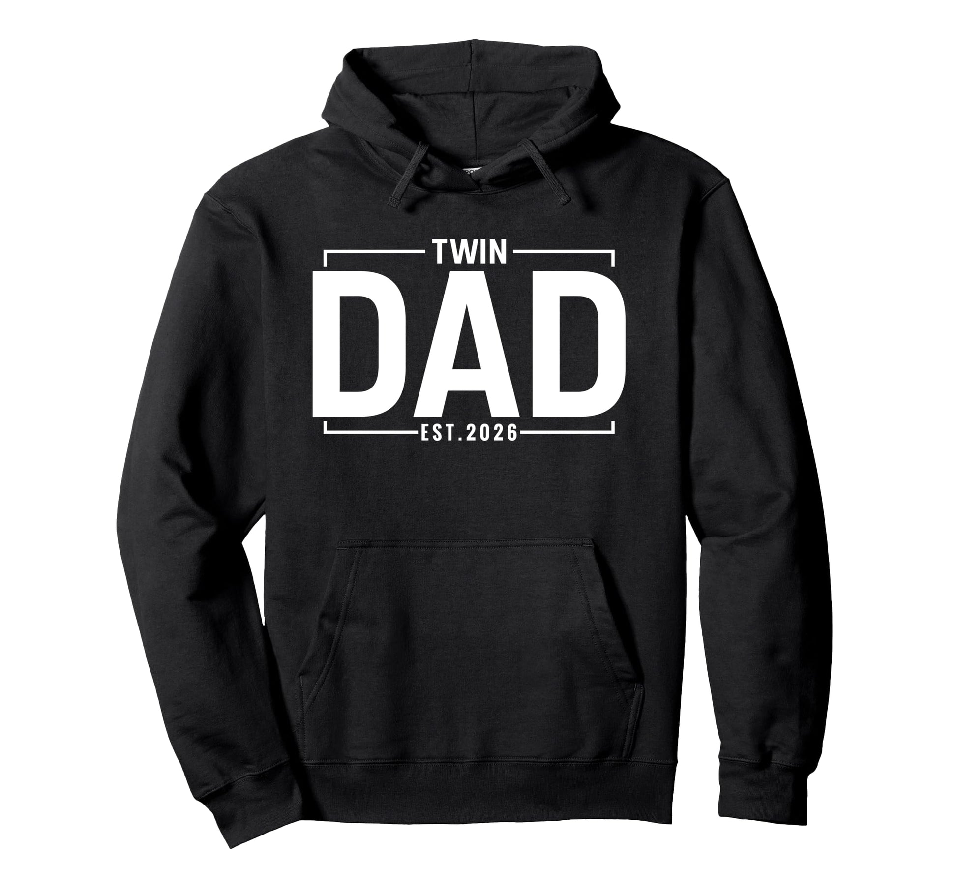 Twin Dad Est 2026 Father Twins New Daddy Hoodie - Trendy Graphic Men Women - T-Shirt, Sweatshirt, Hoodie
