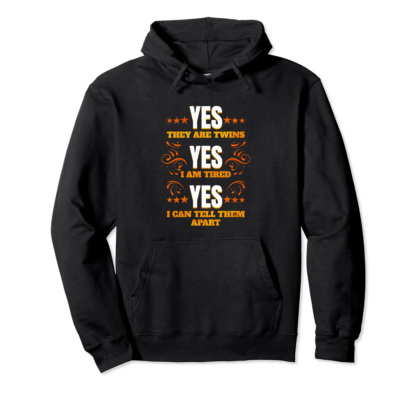 Twin Dad Yes I Can Tell Them Apart Hoodie - Minimalist Print Unisex - T-Shirt, Sweatshirt, Hoodie