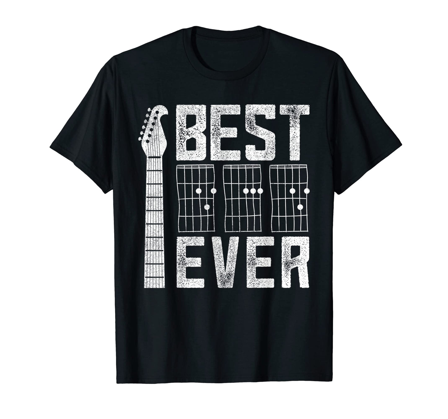 Best Dad Guitar Music Musician Fathers T-Shirt - Trendy Graphic for Adults - T-Shirt, Sweatshirt, Hoodie