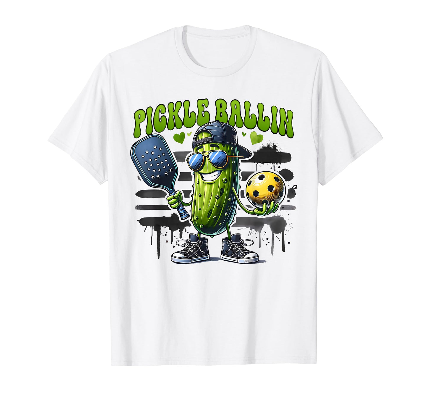 Funny Pickleball Player Paddleball T-Shirt - Streetwear Style for Adults - T-Shirt, Sweatshirt, Hoodie