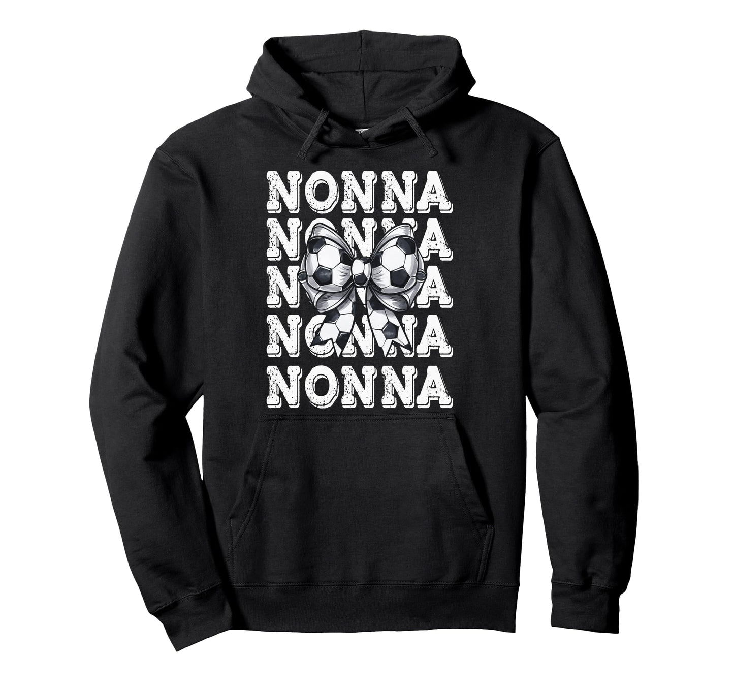 Coquette Soccer Nonna Matching Family Bow Hoodie - Graphic Print for Adults - T-Shirt, Sweatshirt, Hoodie