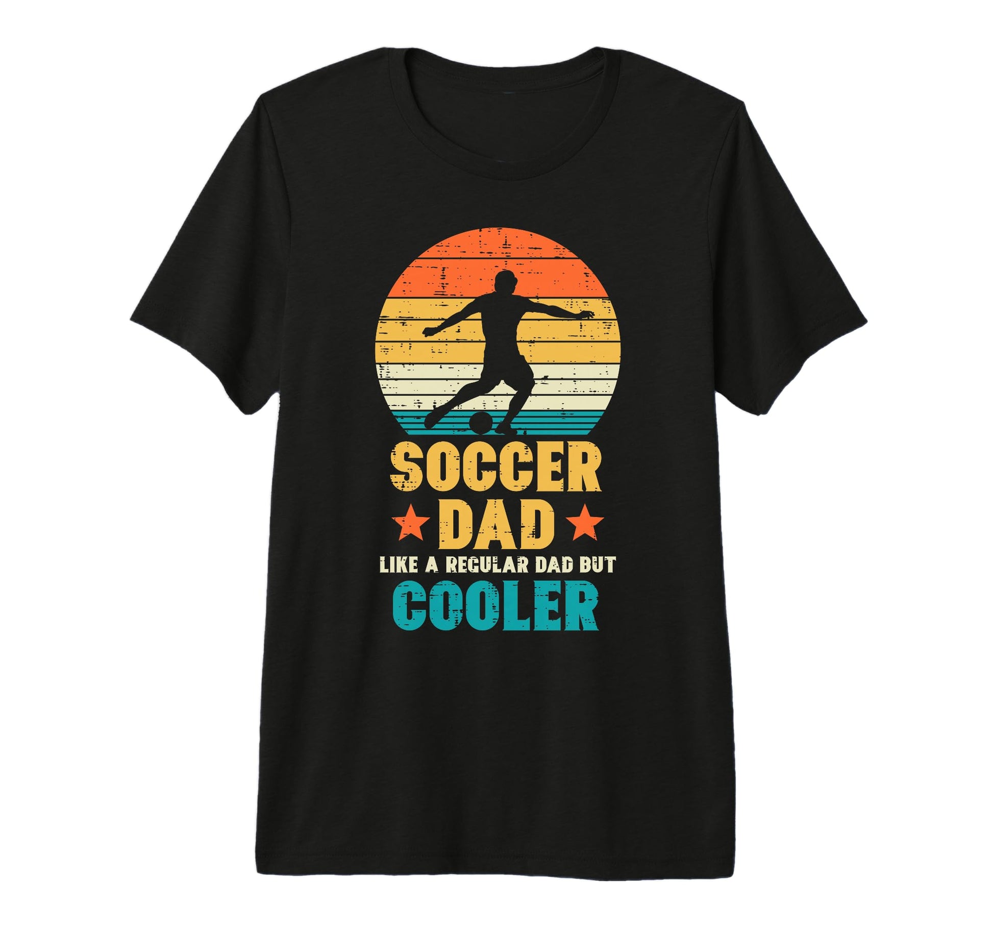 Soccer Dad Cooler Sunset Football T-Shirt - Trendy Graphic for Adults - T-Shirt, Sweatshirt, Hoodie