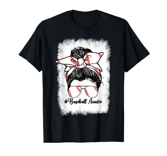 Baseball Aunt My Favorite Player T-Shirt - Minimalist Print Men Women - T-Shirt, Sweatshirt, Hoodie