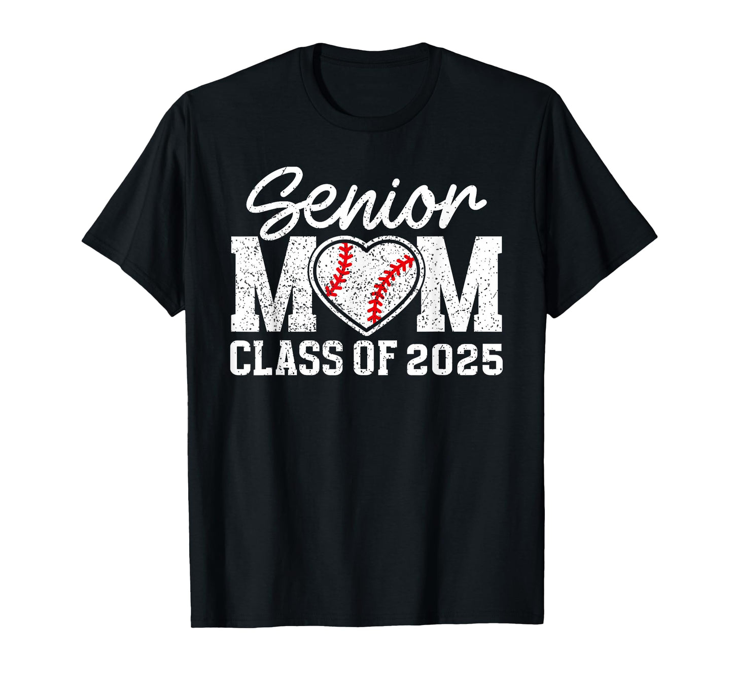 Baseball Senior Mom Class 2025 Proud T-Shirt - Novelty Apparel for Adults - T-Shirt, Sweatshirt, Hoodie