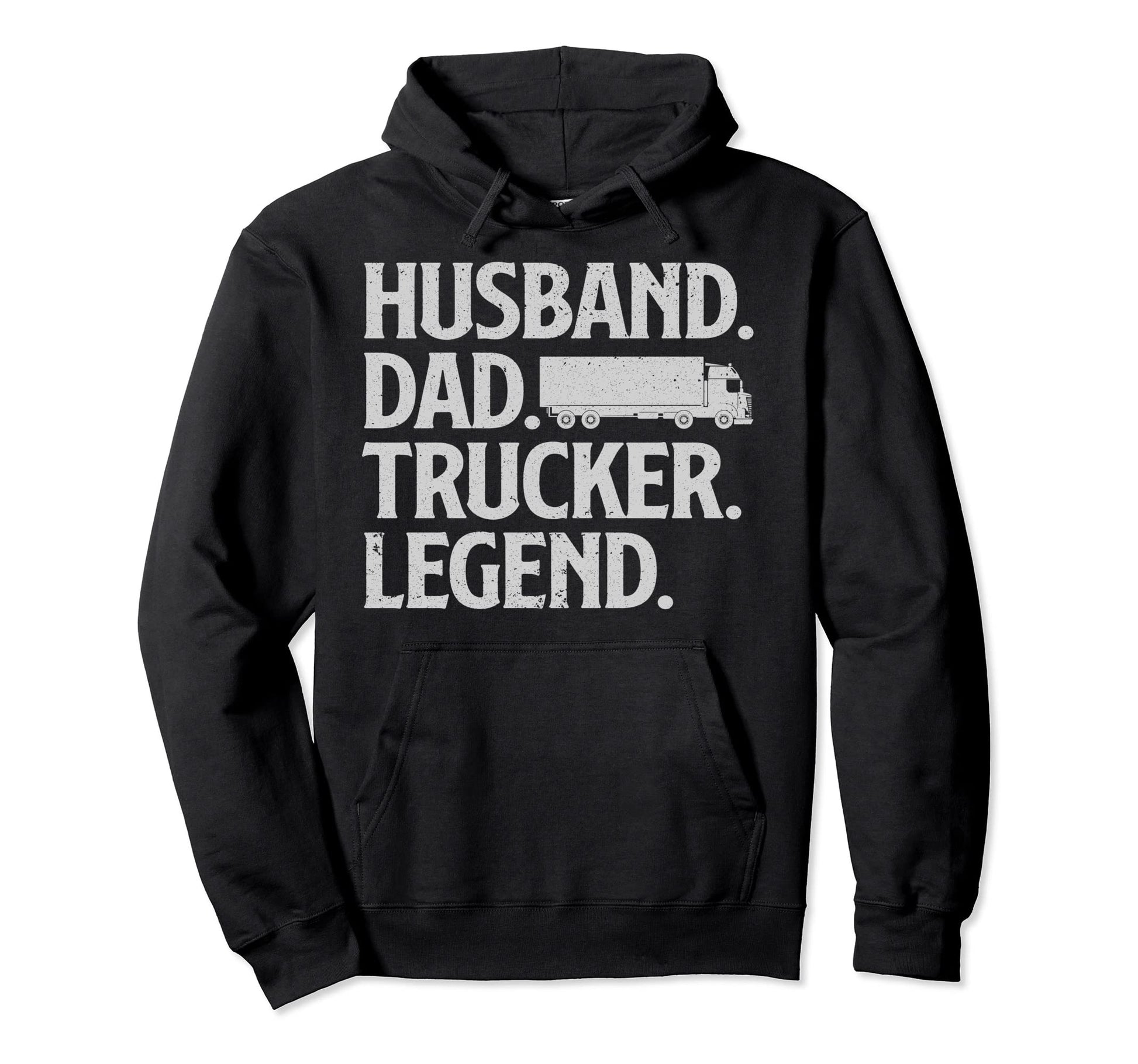 Funny Trucker Art Truck Driver Husband Dad Hoodie - Unique Graphic Unisex - T-Shirt, Sweatshirt, Hoodie