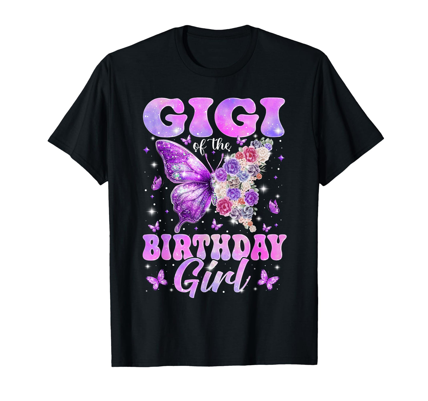 Gigi Birthday Butterfly Family Matching T-Shirt - Graphic Print for Adults - T-Shirt, Sweatshirt, Hoodie