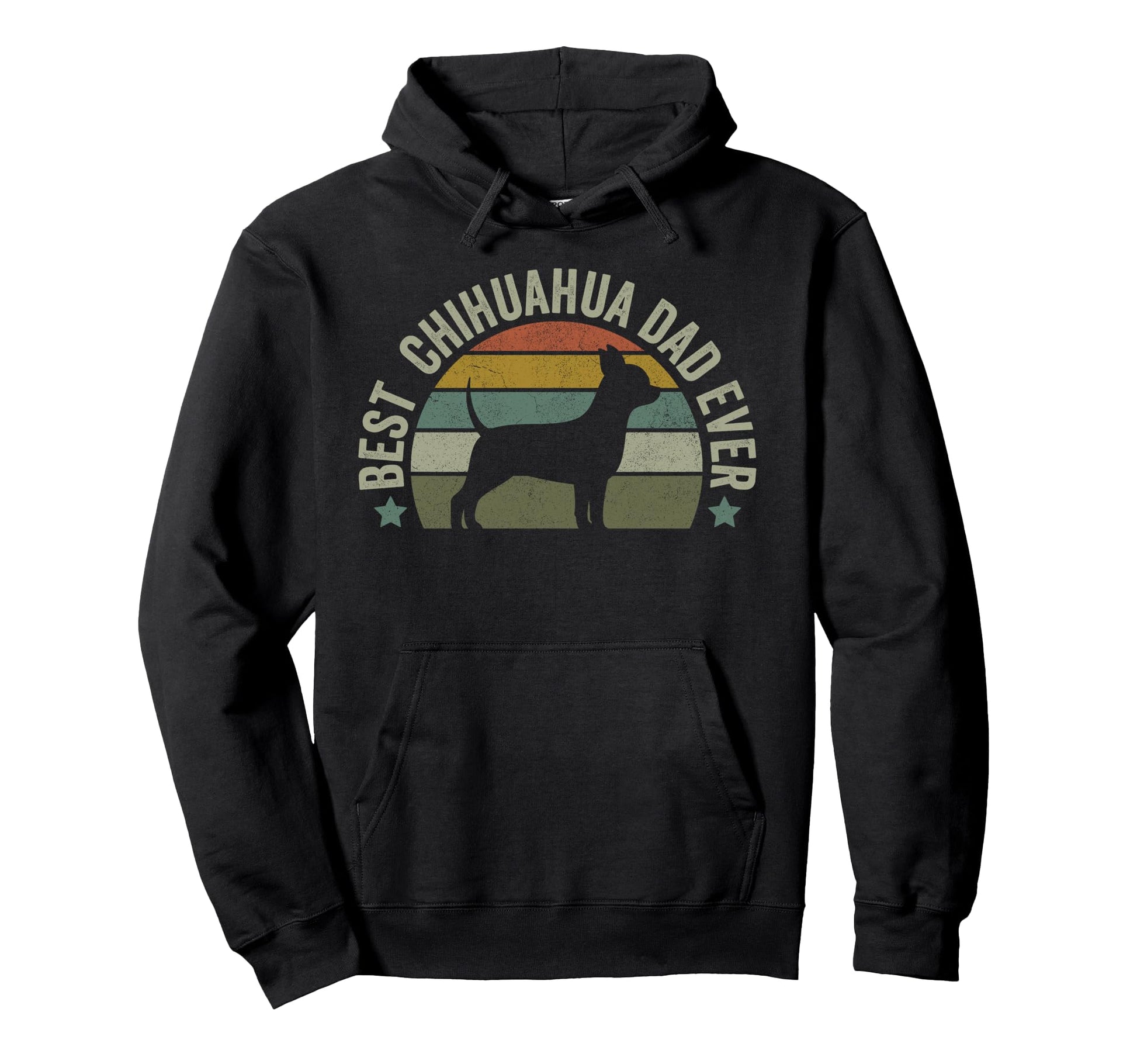 Mens Chihuahua Best Dog Dad Hoodie - Casual Everyday Wear for Adults - T-Shirt, Sweatshirt, Hoodie