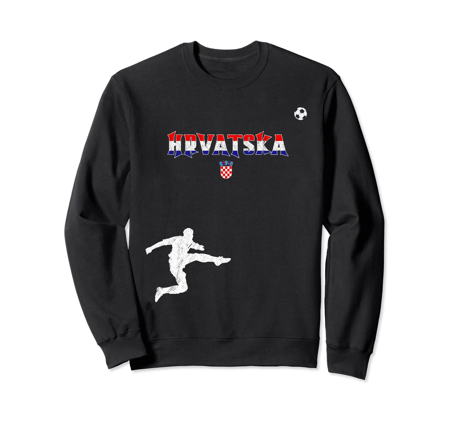 Nogomet Hrvatska Football Sweatshirt - Fun Novelty Design for Adults - T-Shirt, Sweatshirt, Hoodie