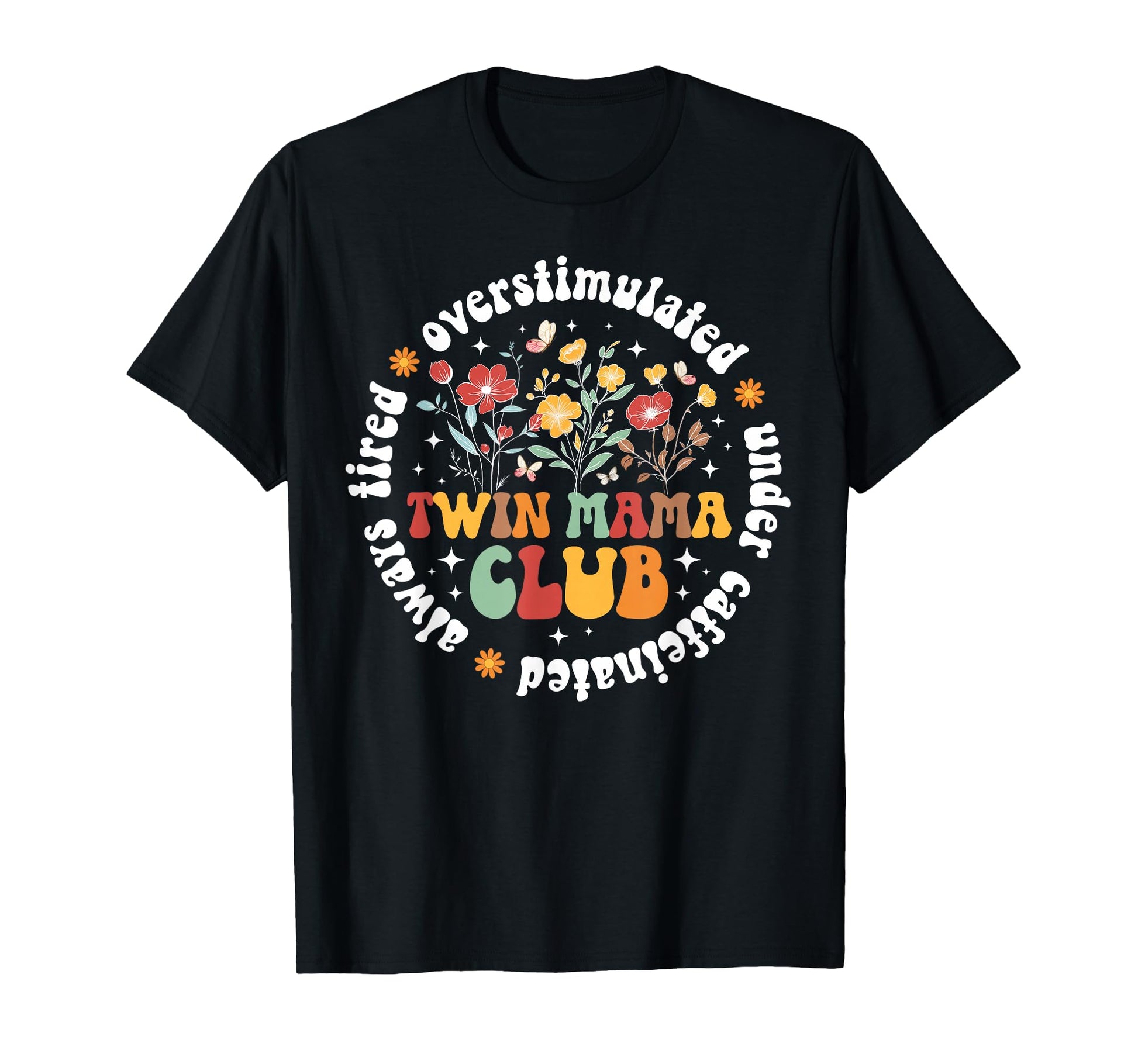 Twin Mama Club Twin Mom Twins Twin T-Shirt - Minimalist Print Men Women - T-Shirt, Sweatshirt, Hoodie