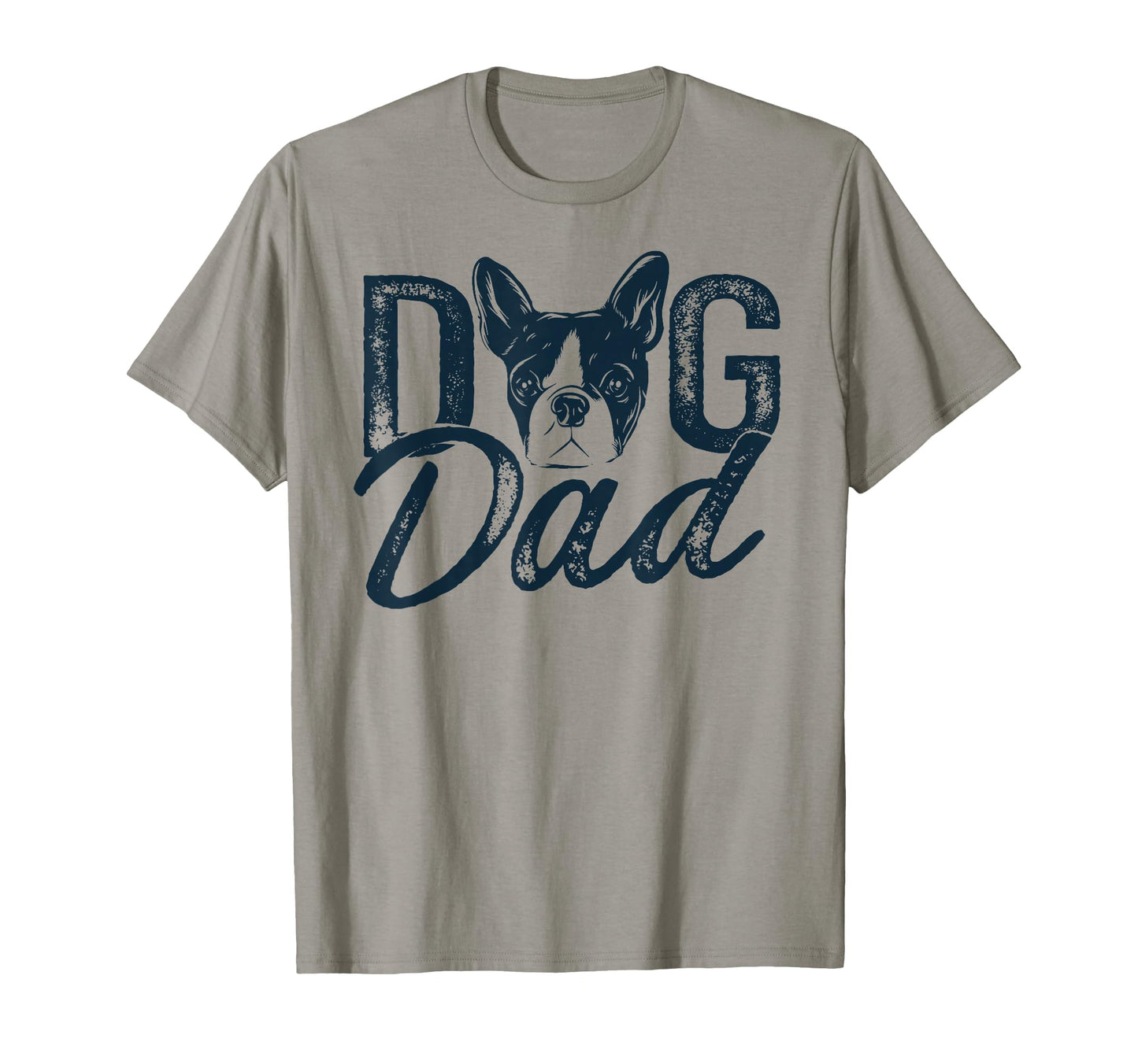 Boston Terrier Dad Dog Fathers Sweatshirt - Minimalist Print for Adults - T-Shirt, Sweatshirt, Hoodie