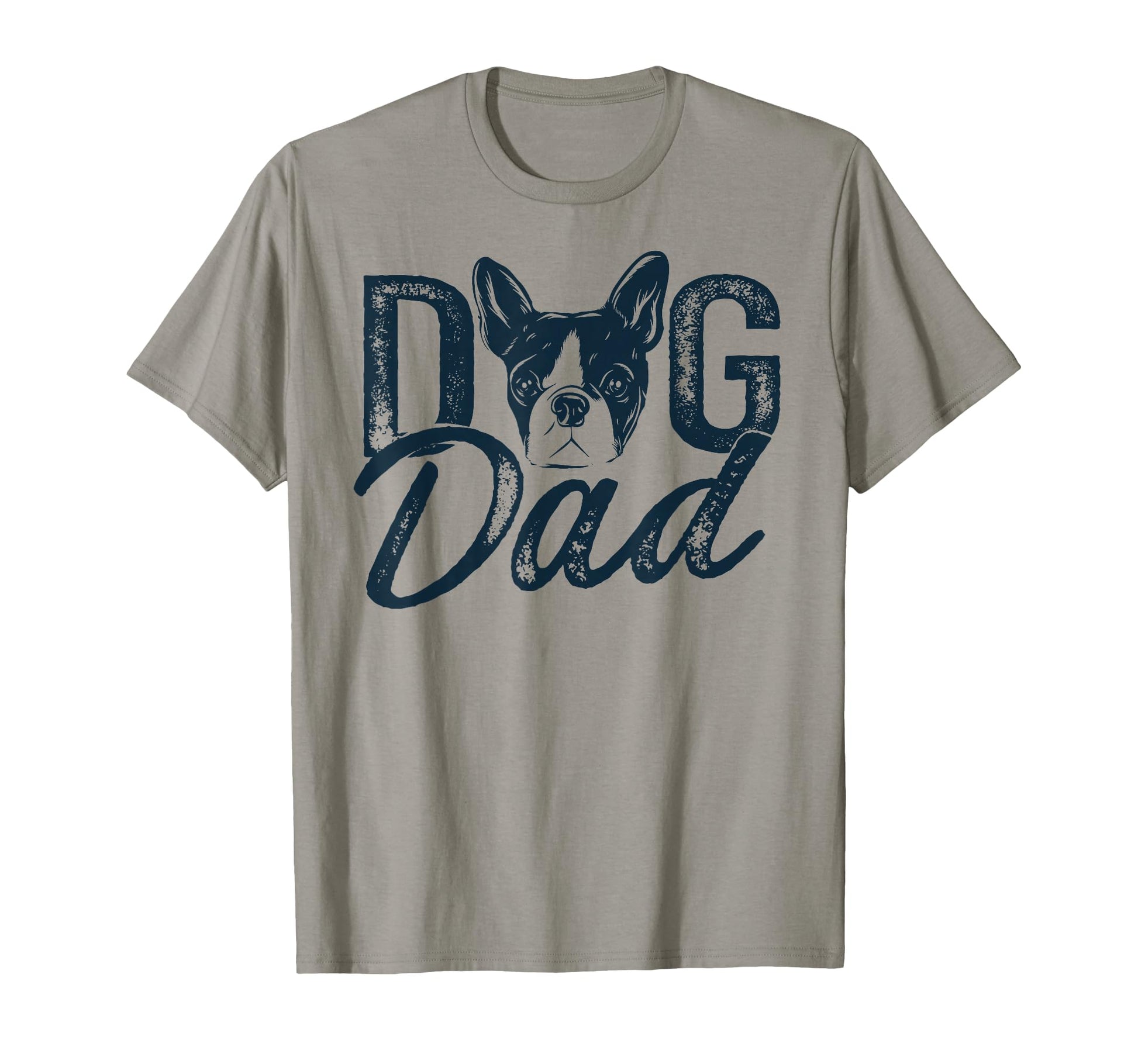 Boston Terrier Dad Dog Fathers Sweatshirt - Minimalist Print for Adults - T-Shirt, Sweatshirt, Hoodie