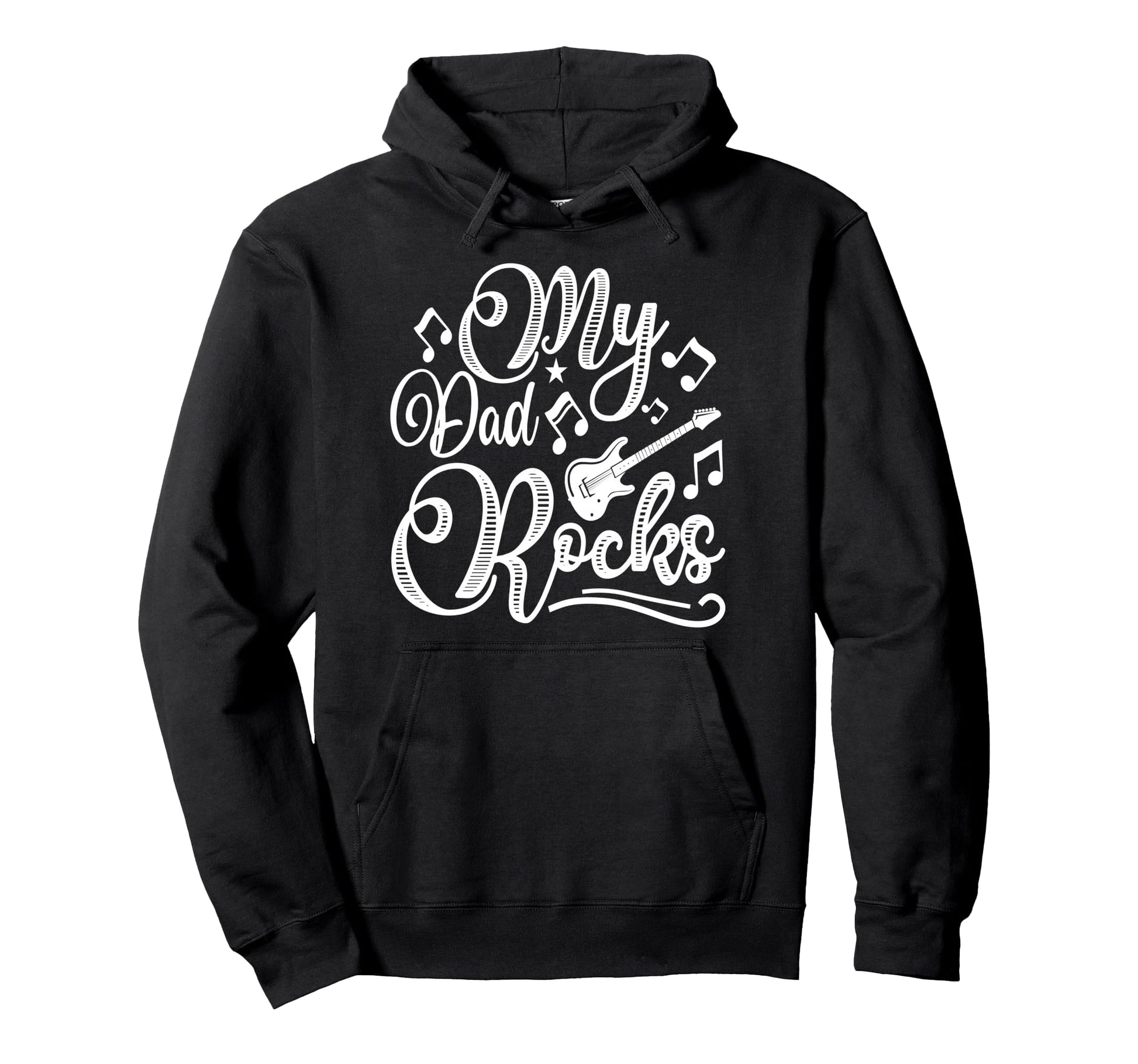 My Dad Rocks Daddy Pa Fathers Day Hoodie - Streetwear Style for Adults - T-Shirt, Sweatshirt, Hoodie