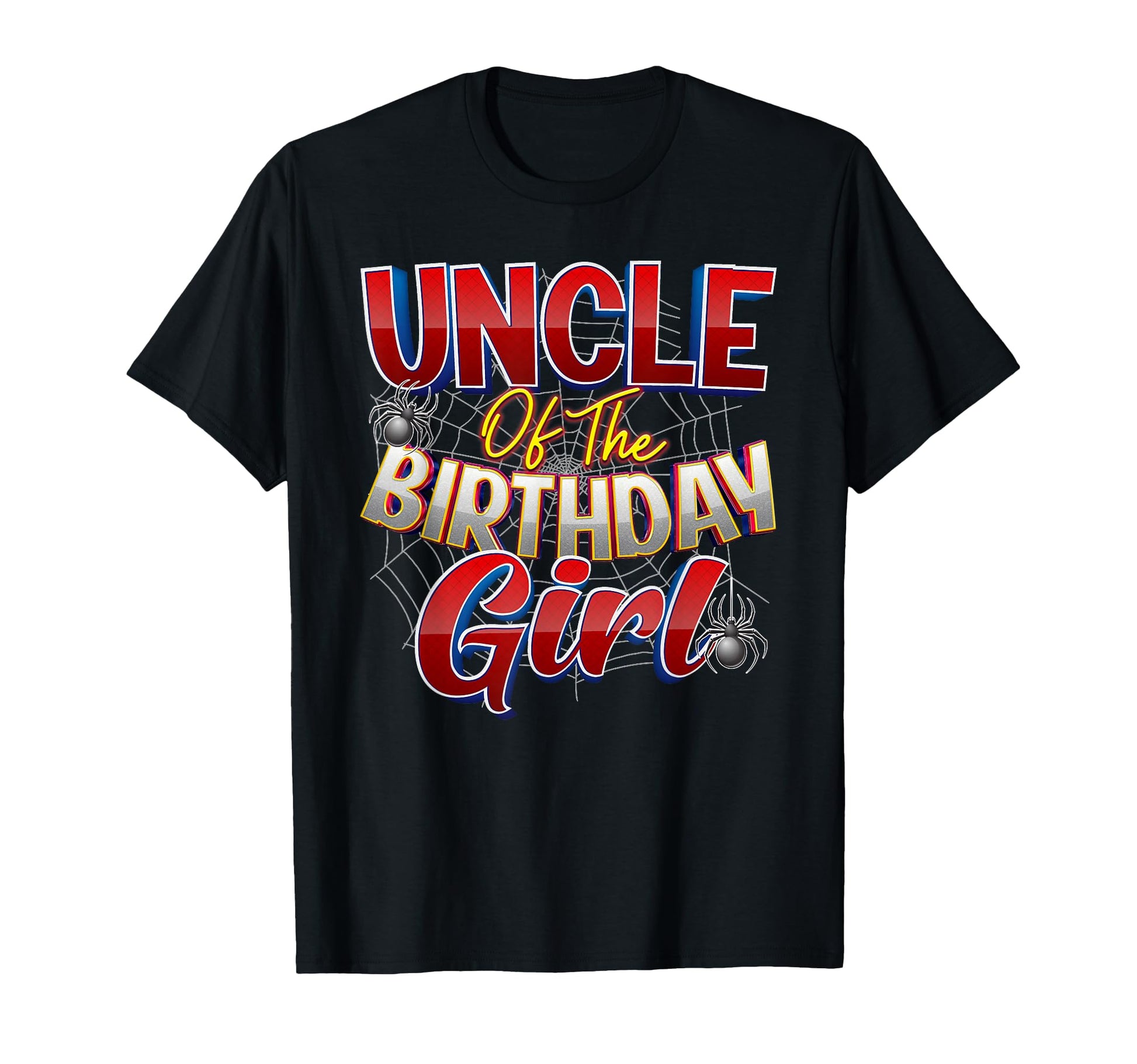 Spider Web Birthday Party Costume T-Shirt - Fun Novelty Design for Adults - T-Shirt, Sweatshirt, Hoodie