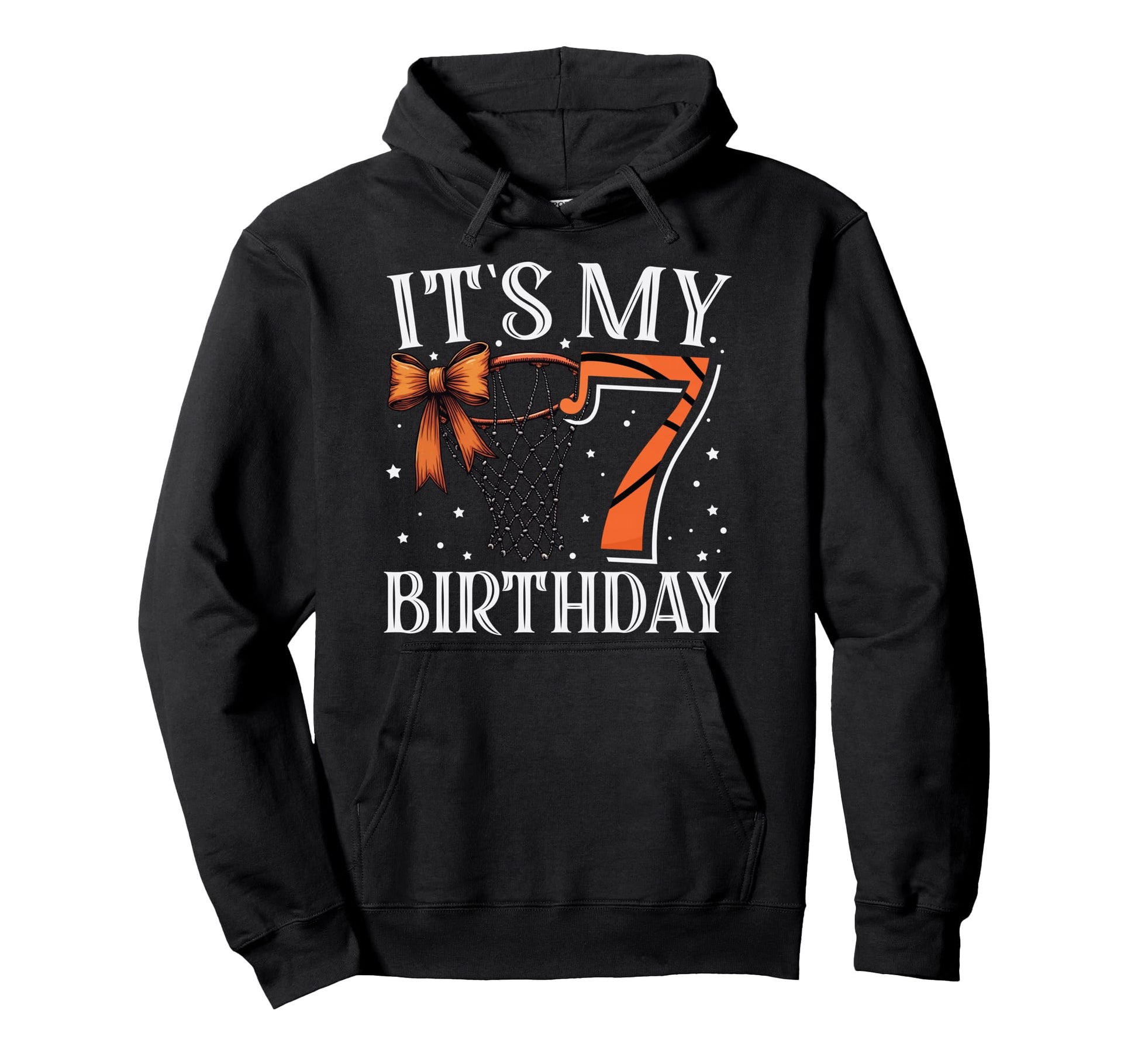 Its My 7 Birthday Seven Basketball Hoodie - Minimalist Print Men Women - T-Shirt, Sweatshirt, Hoodie