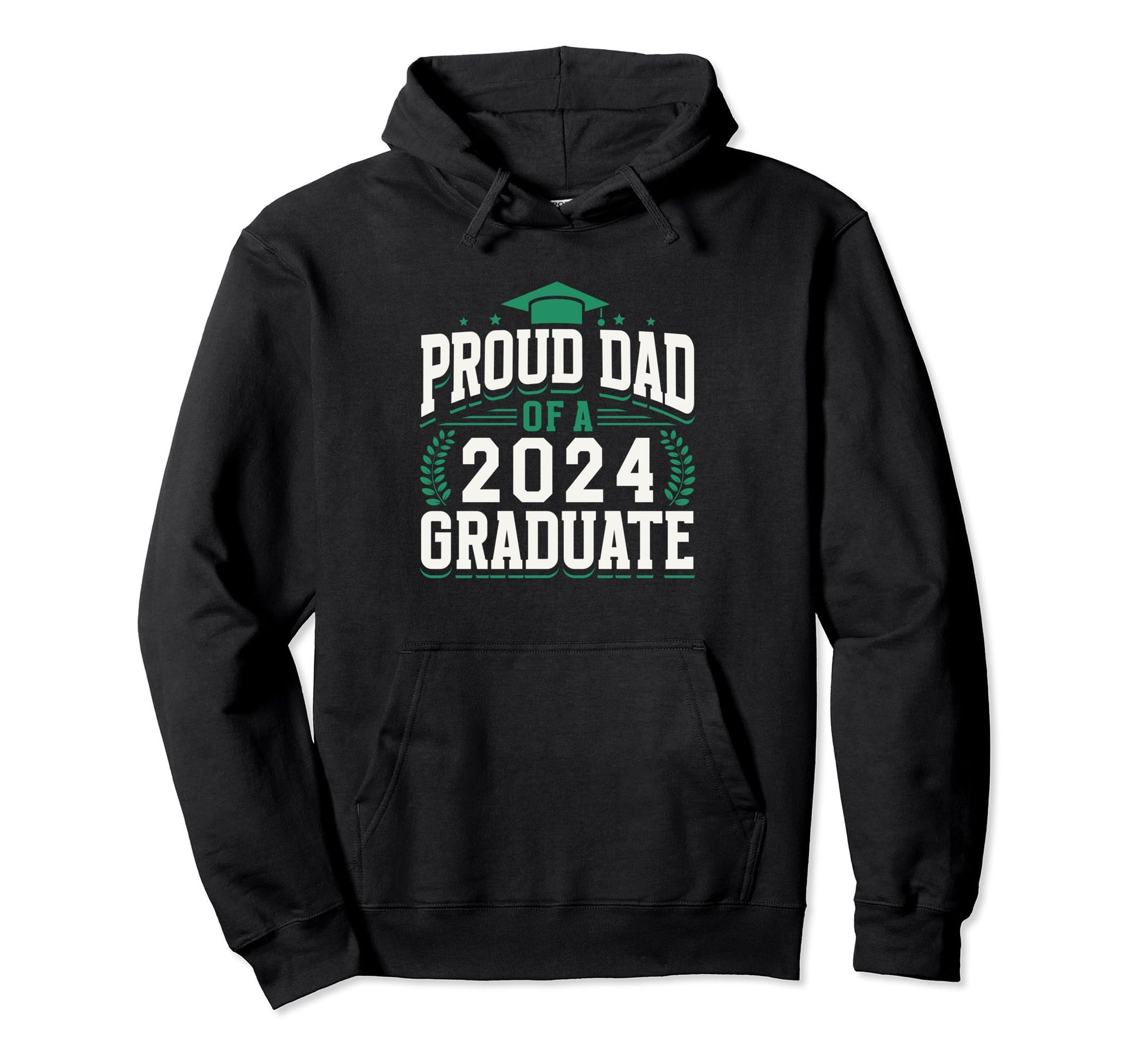 Proud Dad 2024 Graduate Family Hoodie - Custom Art Print Men Women - T-Shirt, Sweatshirt, Hoodie