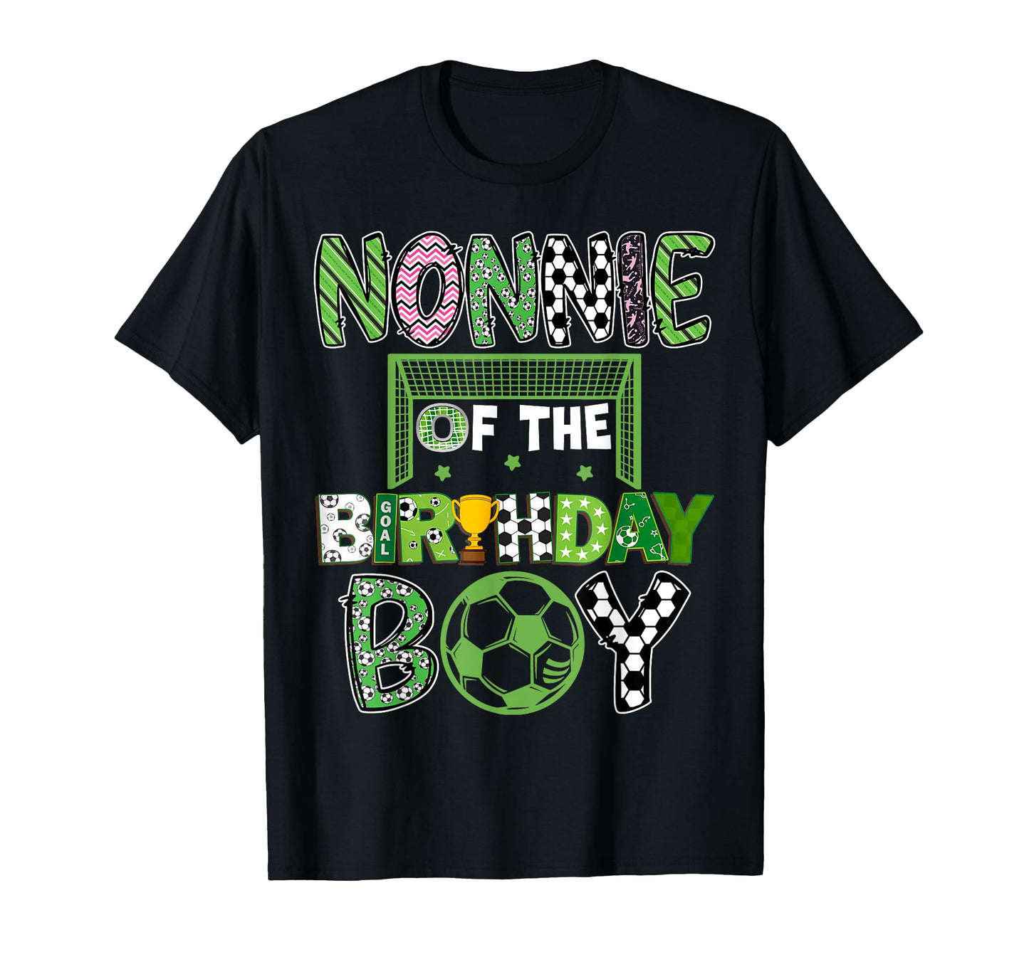 Nonnie Birthday Soccer Player Birthday T-Shirt - Graphic Print for Adults - T-Shirt, Sweatshirt, Hoodie