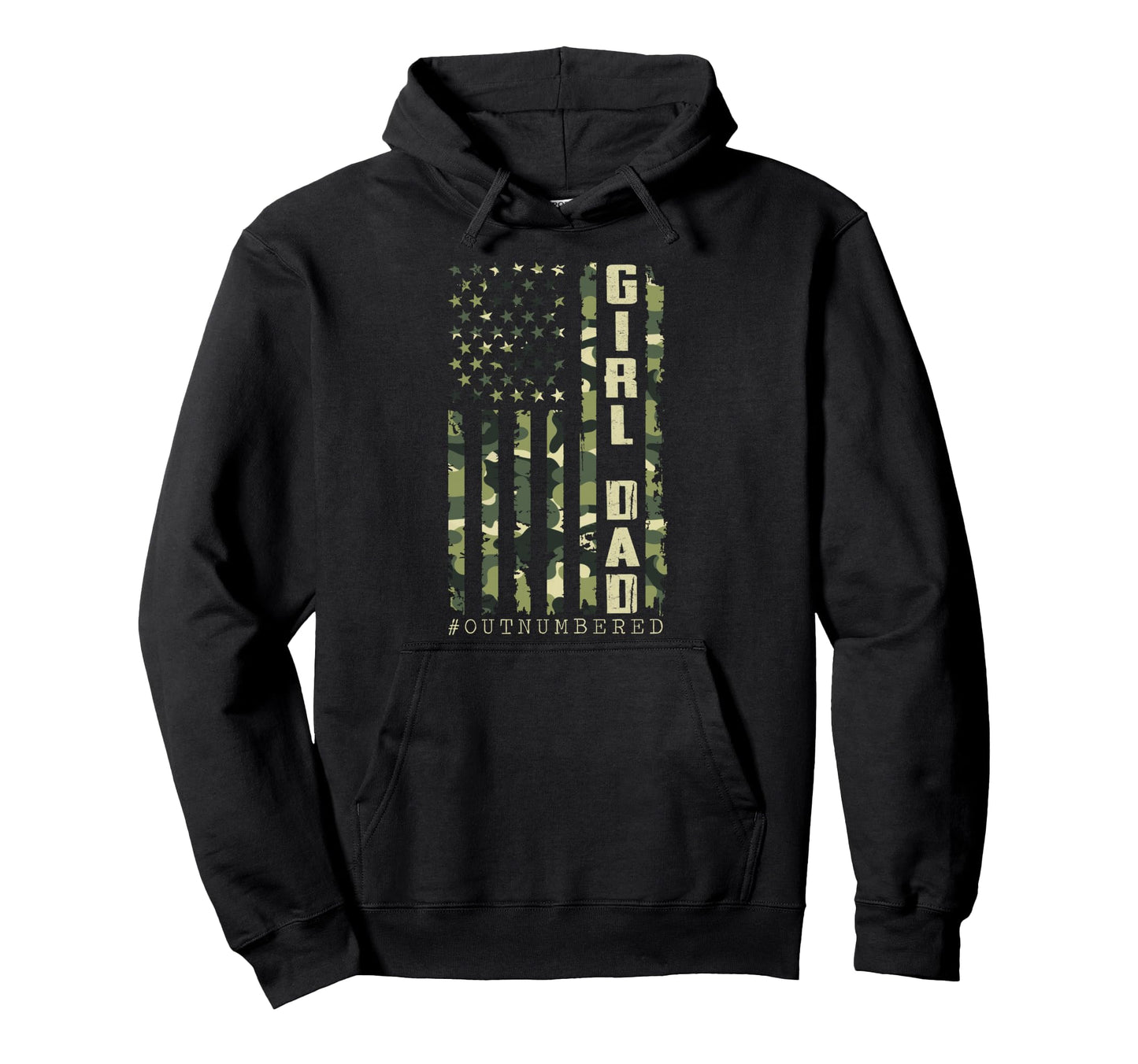 Dad Camo American Flag Fathers Day Hoodie - Novelty Apparel Men Women - T-Shirt, Sweatshirt, Hoodie