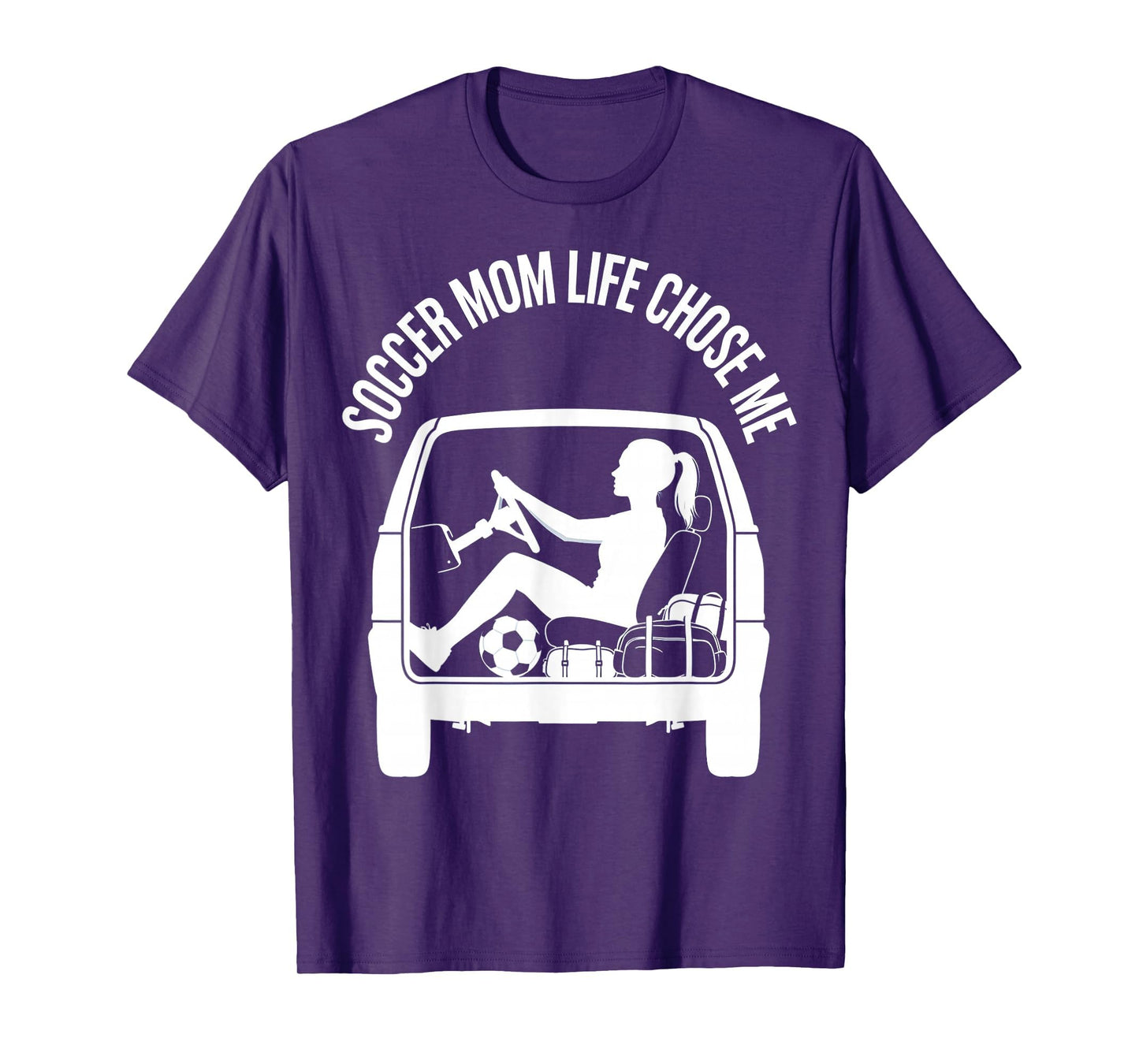 Soccer Mom Life Chose Me Funny T-Shirt - Minimalist Print for Adults - T-Shirt, Sweatshirt, Hoodie