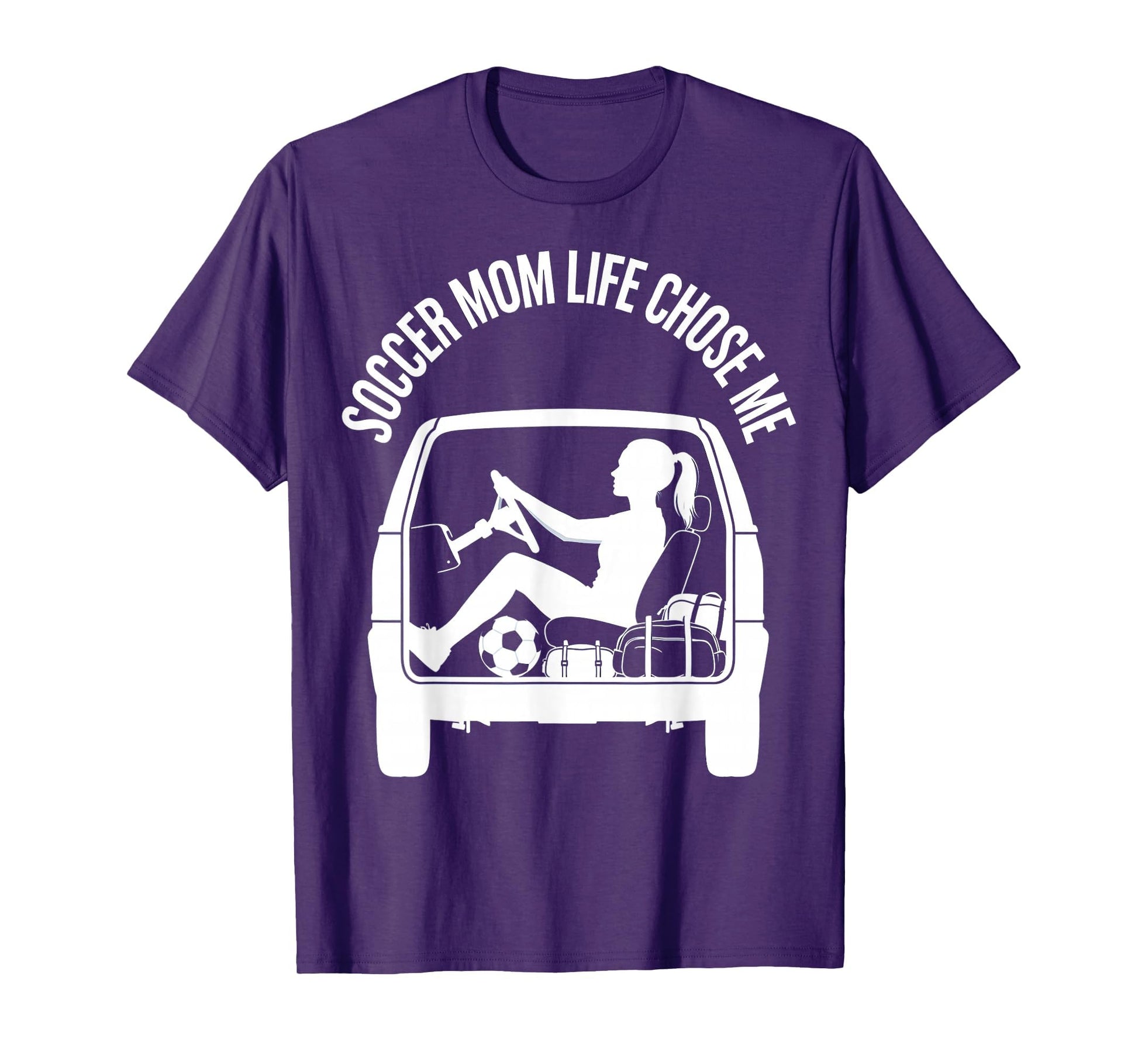 Soccer Mom Life Chose Me Funny T-Shirt - Minimalist Print for Adults - T-Shirt, Sweatshirt, Hoodie