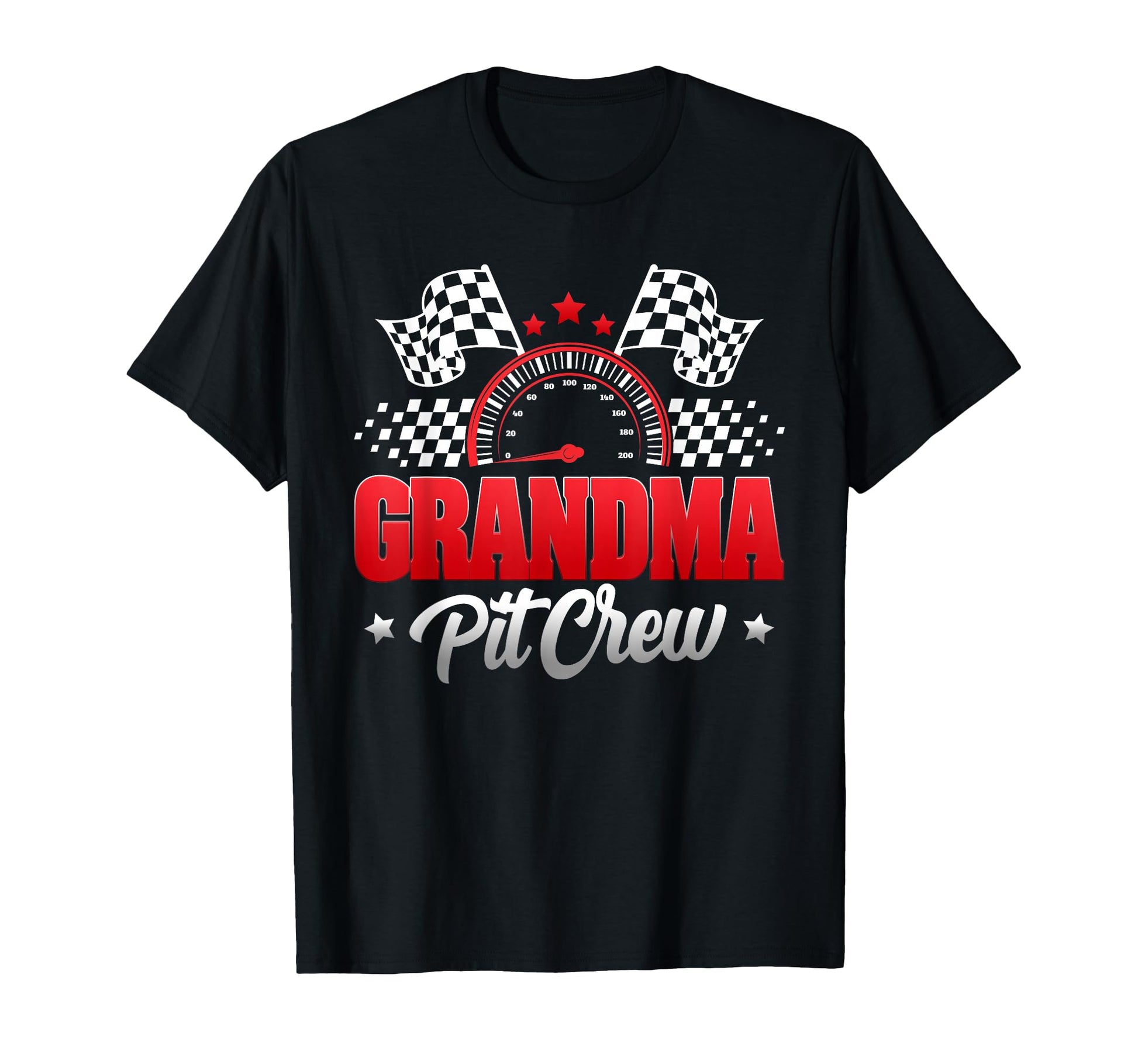 Grandma Pit Crew Race Car Birthday T-Shirt - Aesthetic Graphic Unisex - T-Shirt, Sweatshirt, Hoodie