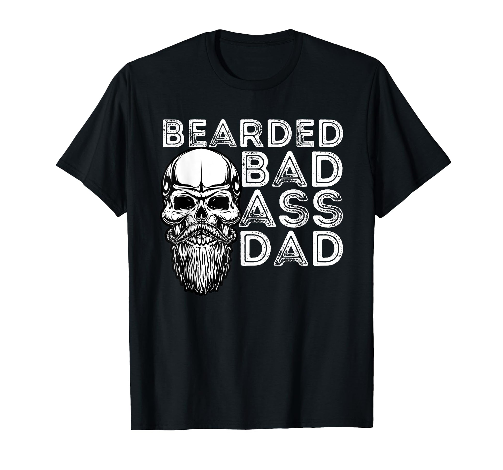 Bearded Dad Father Funny Beard T-Shirt - Fun Novelty Design Men Women - T-Shirt, Sweatshirt, Hoodie