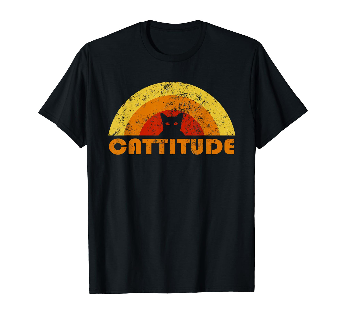 Black Cat Cattitude Cat Lover T-Shirt - Unique Graphic Unisex - T-Shirt, Sweatshirt, Hoodie